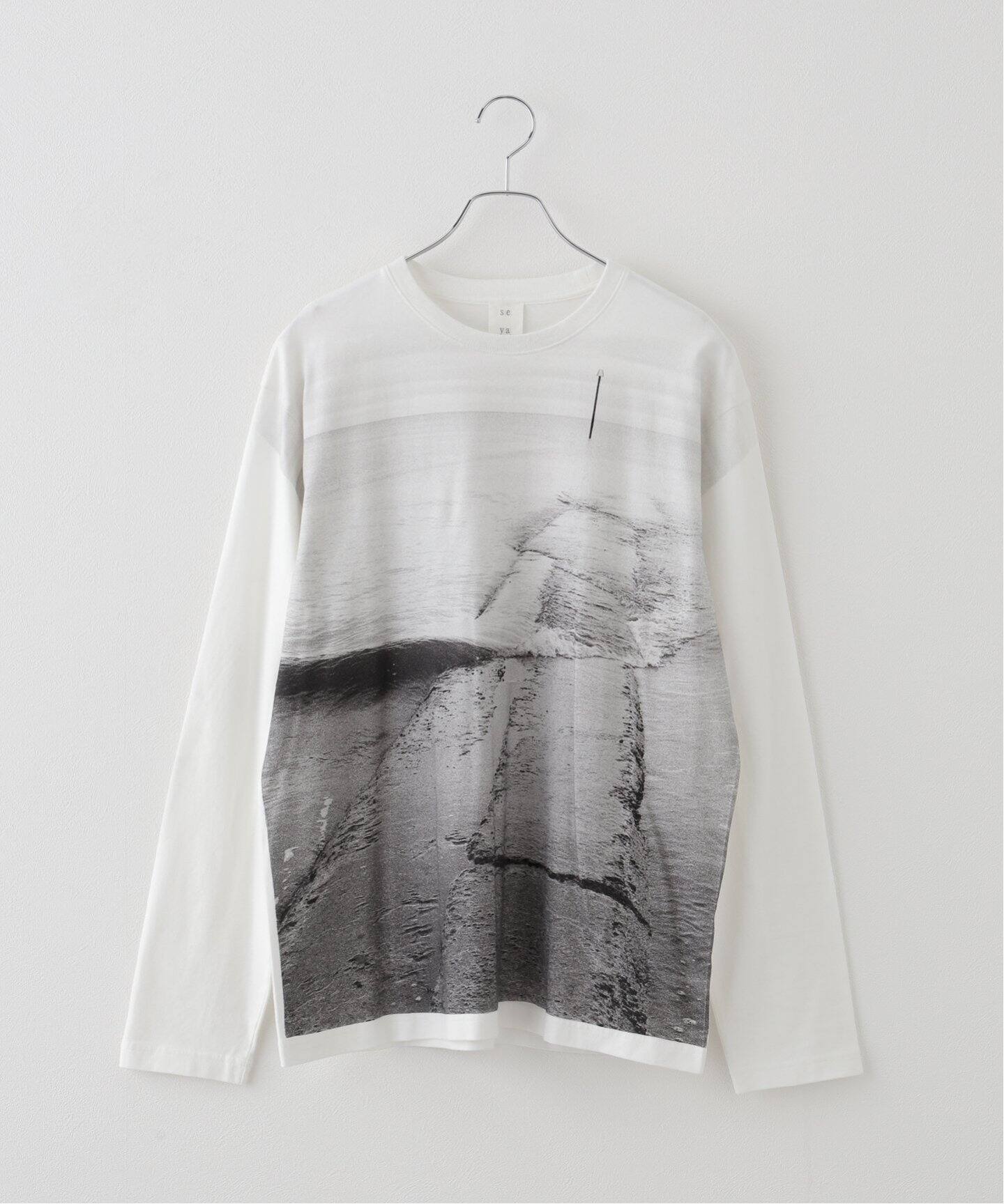 seya. / セヤ】 PRINTED LONG T-SHIRT（Tシャツ／カットソー  