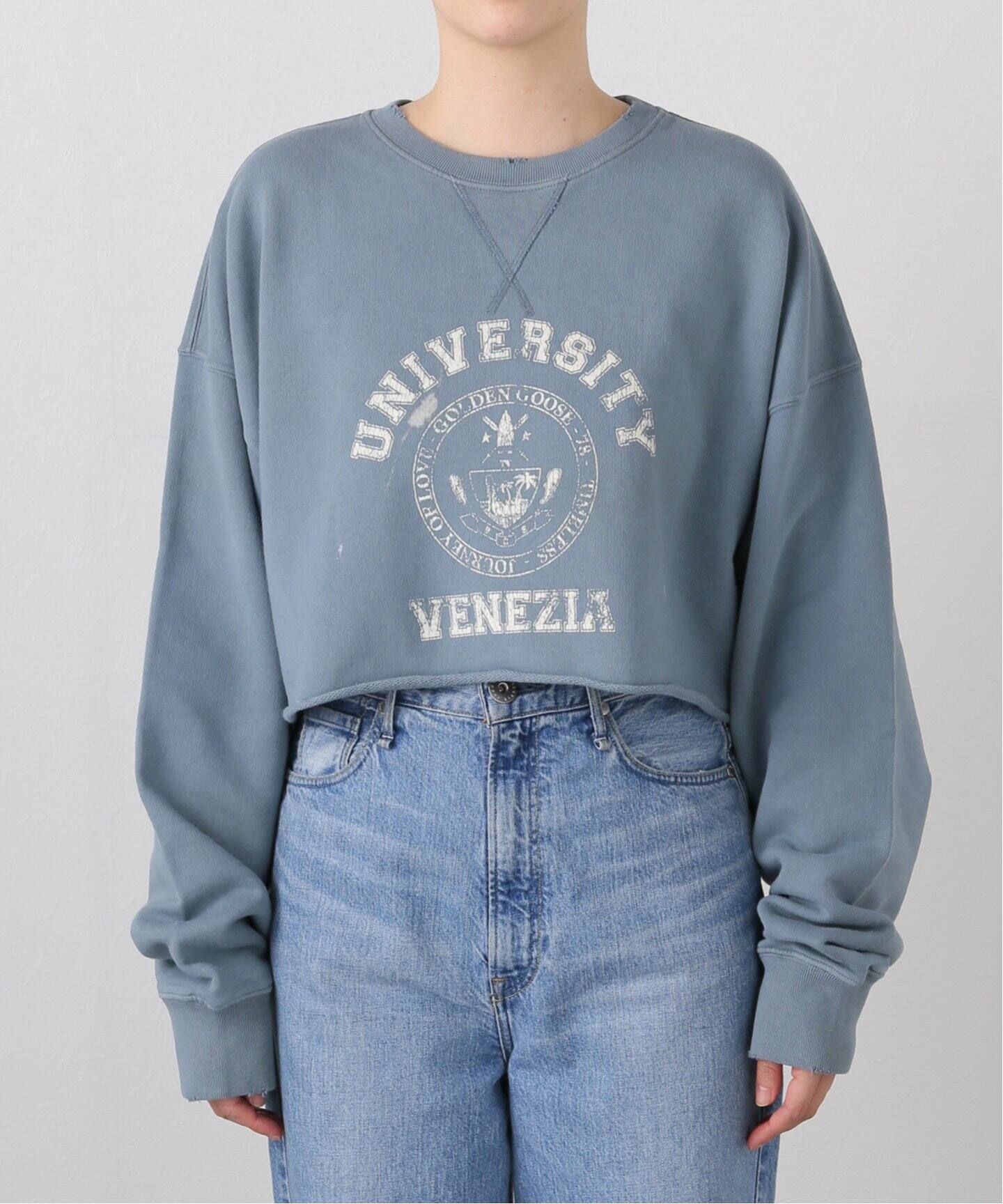 GOLDEN GOOSE/ゴールデングース】JOURNEY WS CROPPED CREW SWE