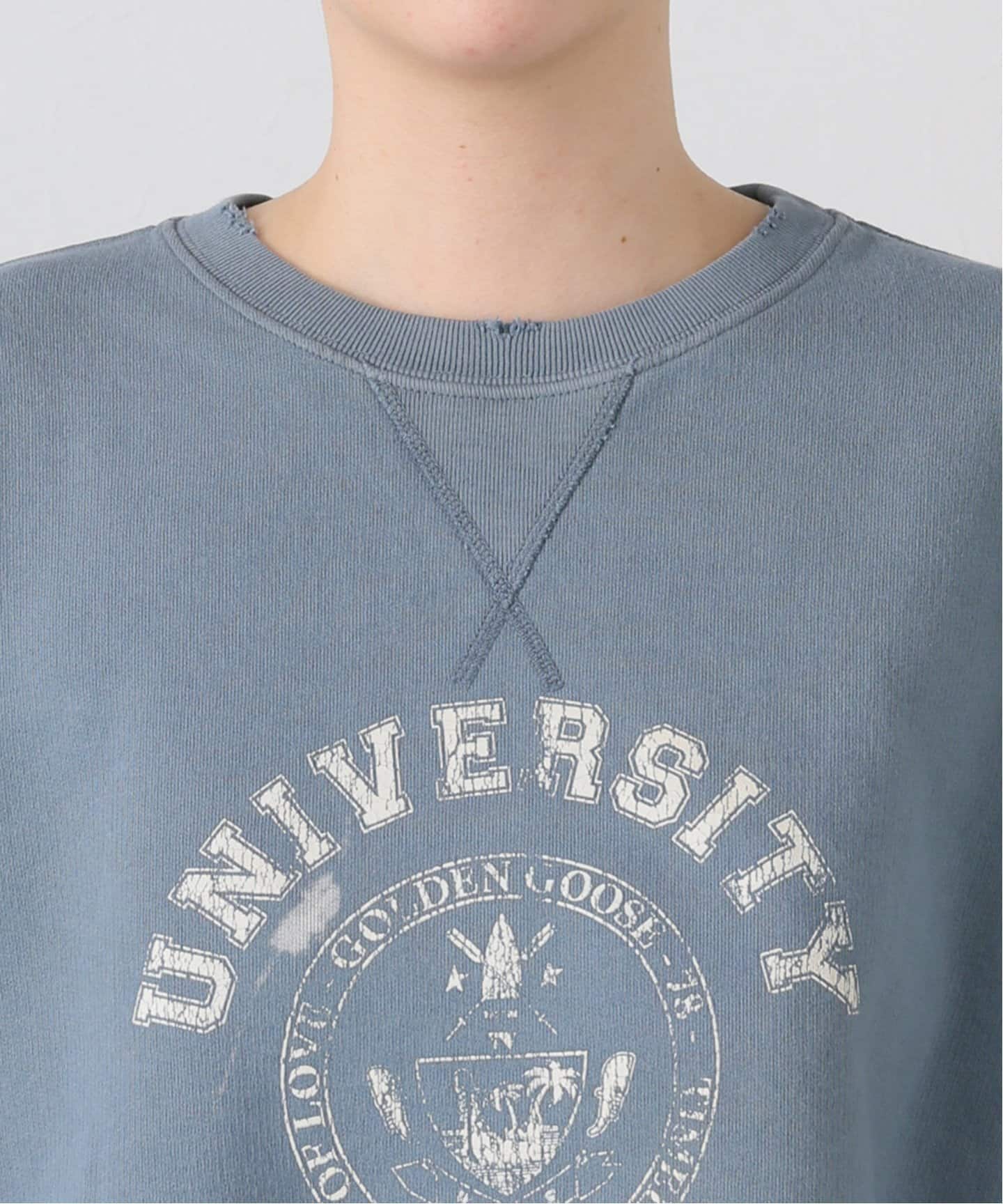 スウェット・トレーナー Golden  Golden  Deluxe Brand M S Nelson M's nelson organic cotton with frontal logo GOLDEN GOOSE