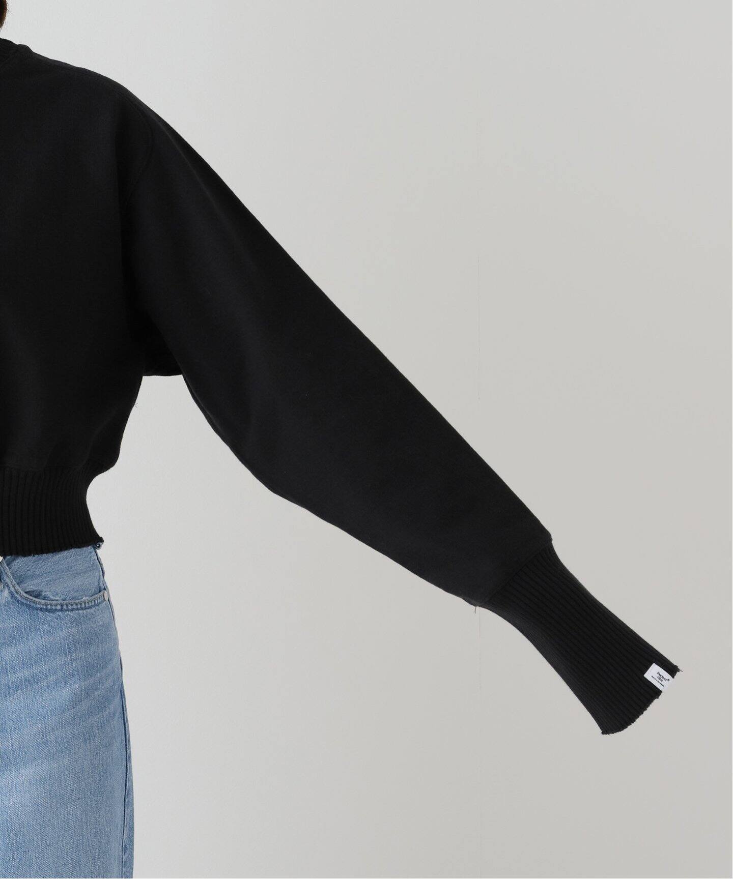 journal standard luxeパーフェクトリブス ショートスリーブT Perfect ribs（R）/ パーフェクトリブス】Strange Sleeve Cropped S