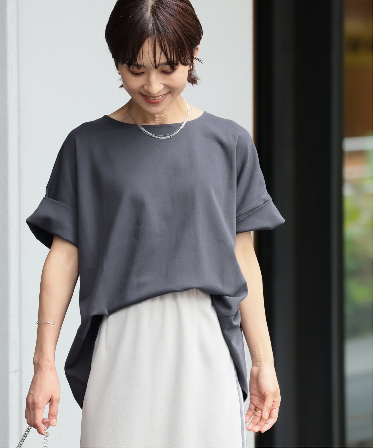 追加3》ADDICTポンチクルーネックタックプルオーバー（Tシャツ