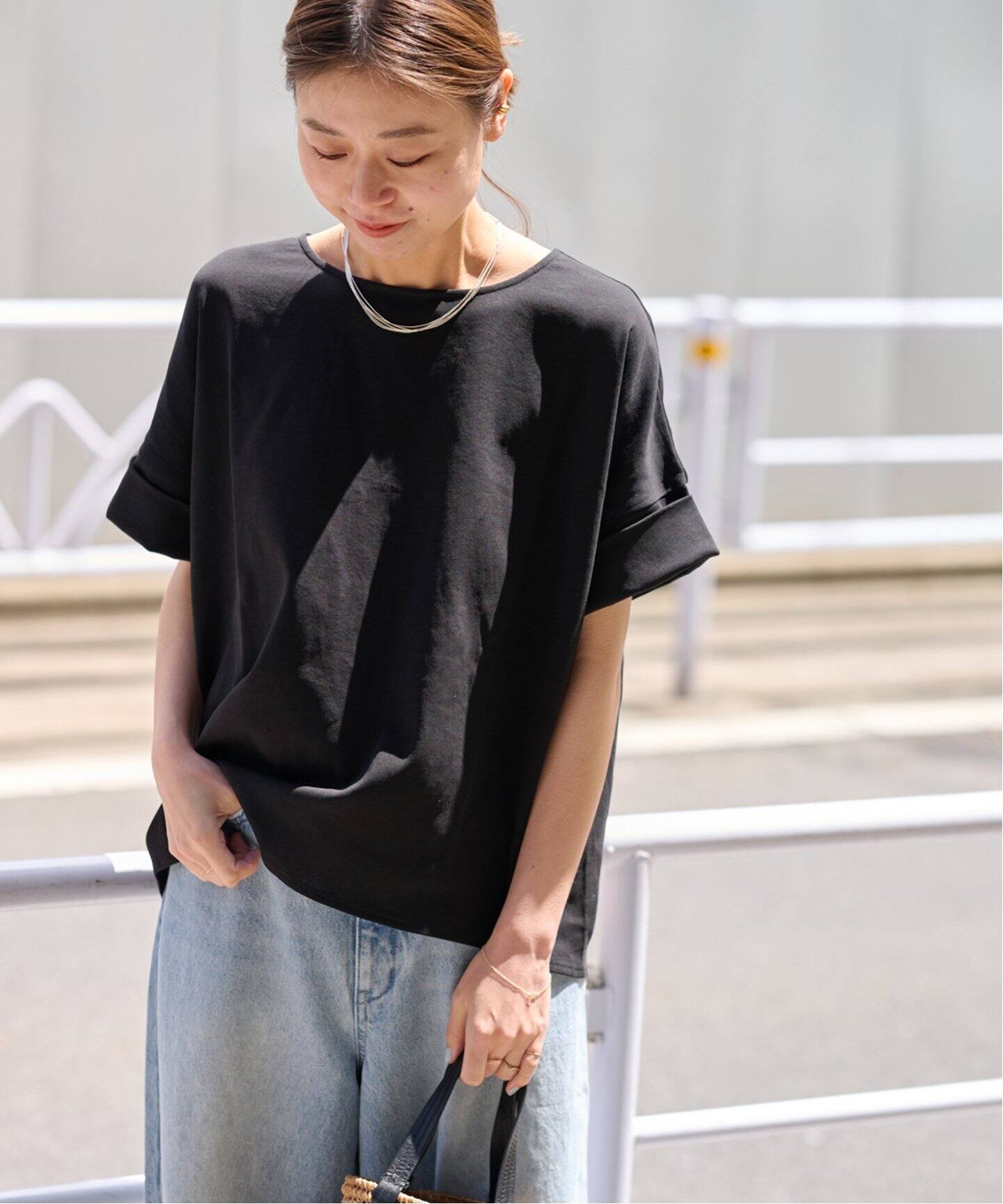追加4》ADDICTポンチクルーネックタックプルオーバー（Tシャツ 