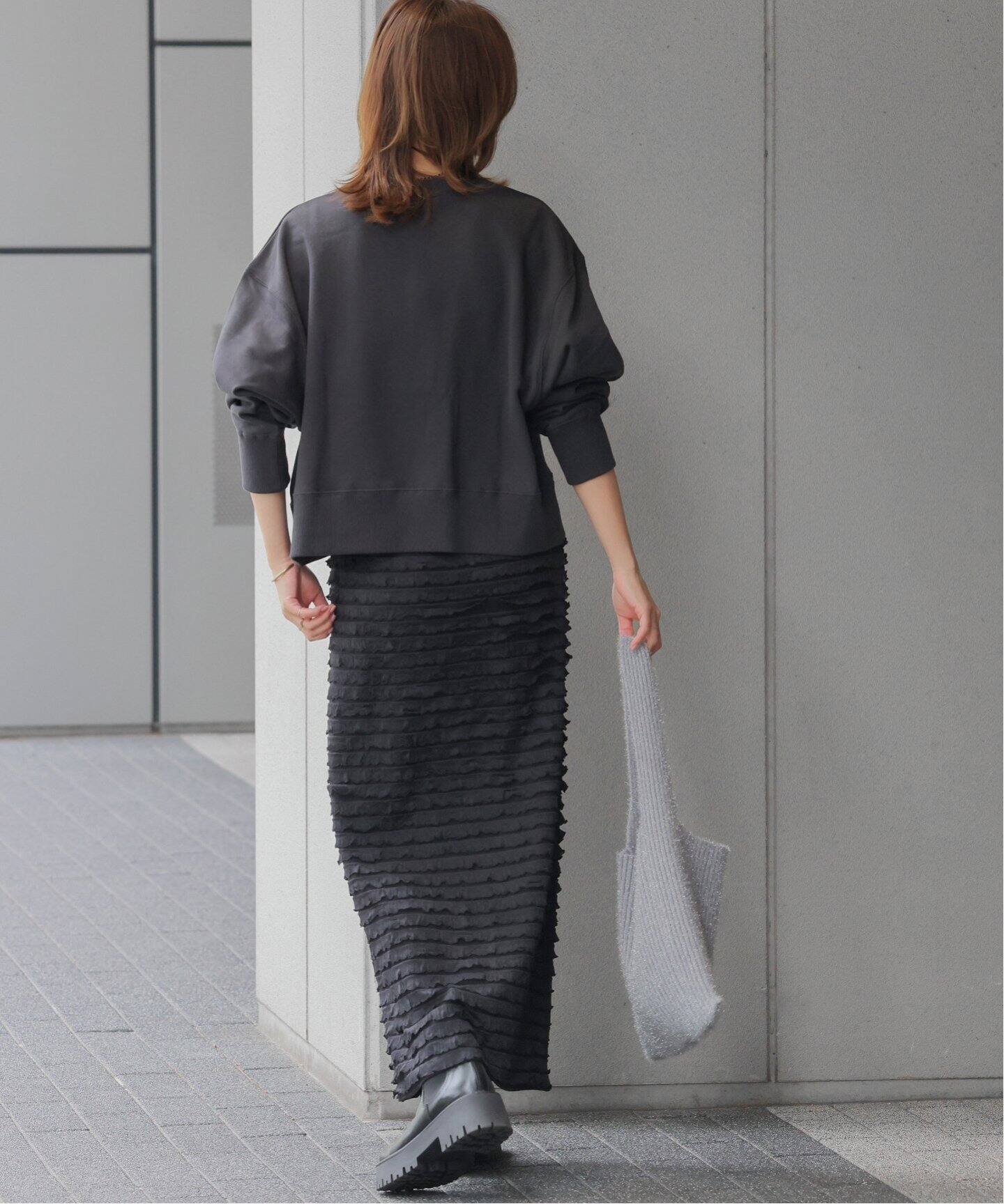 WEB限定追加予約》フリルロングスカート（ロング・マキシ丈スカート 