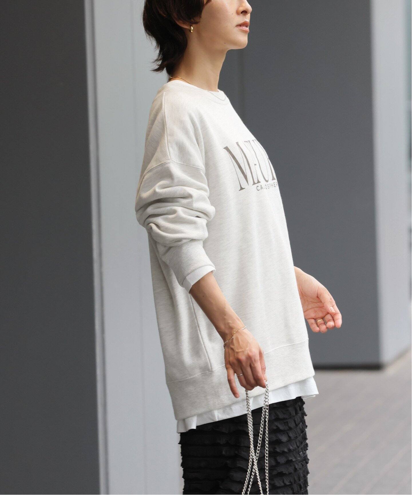 2枚セット》3WAY Tシャツレイヤードスウェット（スウェット）｜JOURNAL 