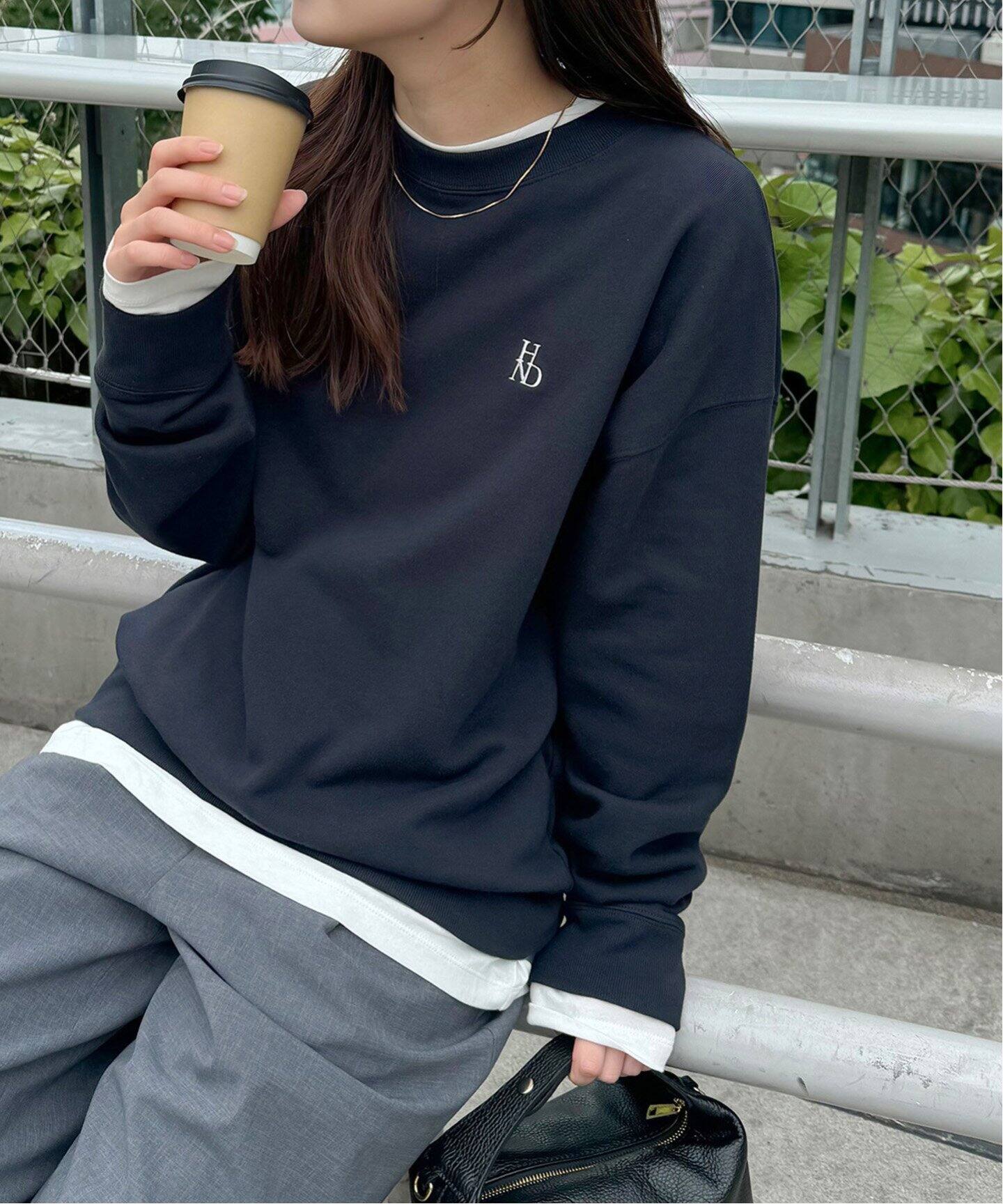 2枚セット》3WAY Tシャツレイヤードスウェット（スウェット）｜JOURNAL 