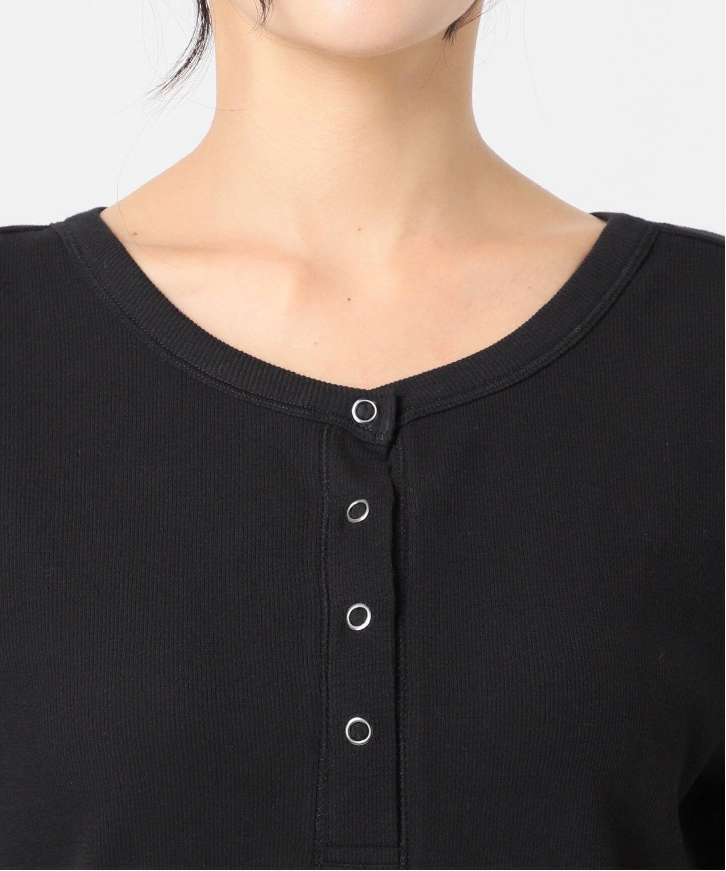 ソフトベアテレコヘンリーネックプルオーバー（Tシャツ／カットソー