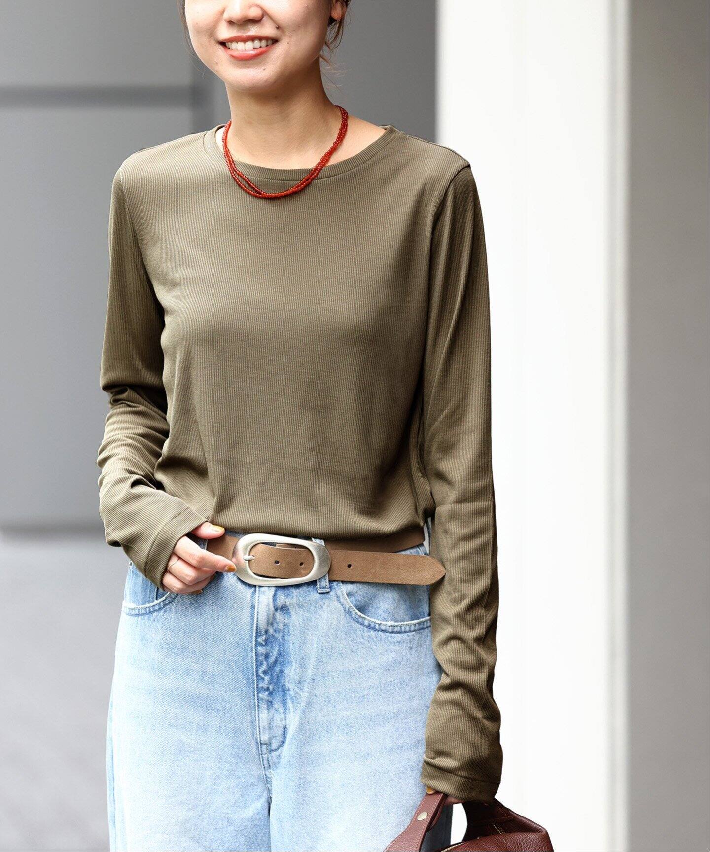 ソフトテレコクルーネックロングTEE 白と黒2枚セット 追加》ソフトテレコクルーネックロングTEE | ジャーナル