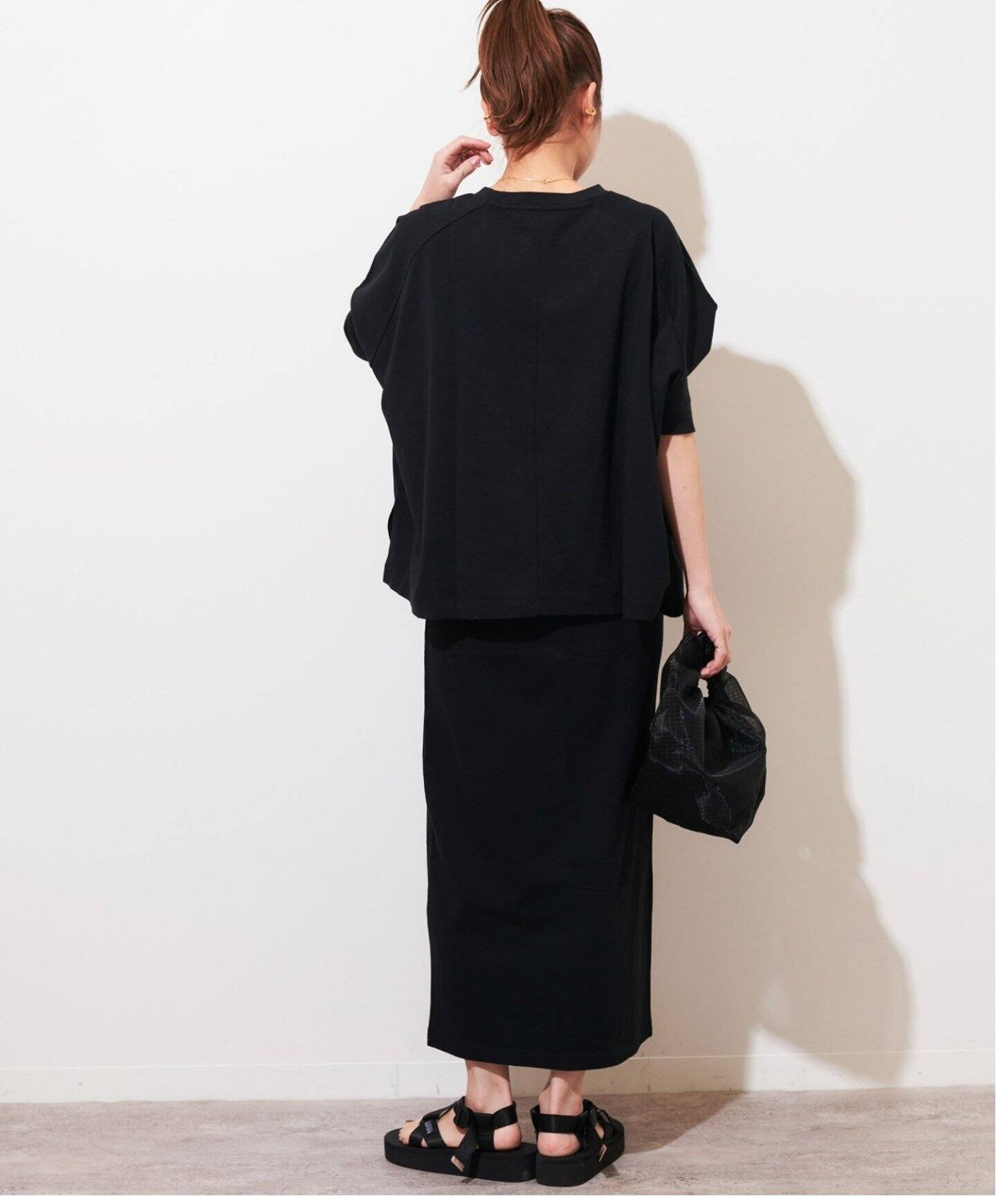 追加4》MVSコットンタイトスカート（ロング・マキシ丈スカート  