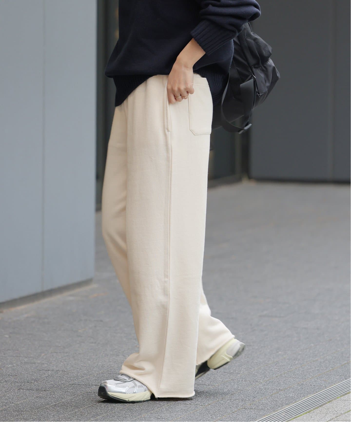 MBハイグレードワイドスウェットパンツ オフホワイト 追加6》ワイドスウェットパンツ（スウェットパンツ）｜JOURNAL