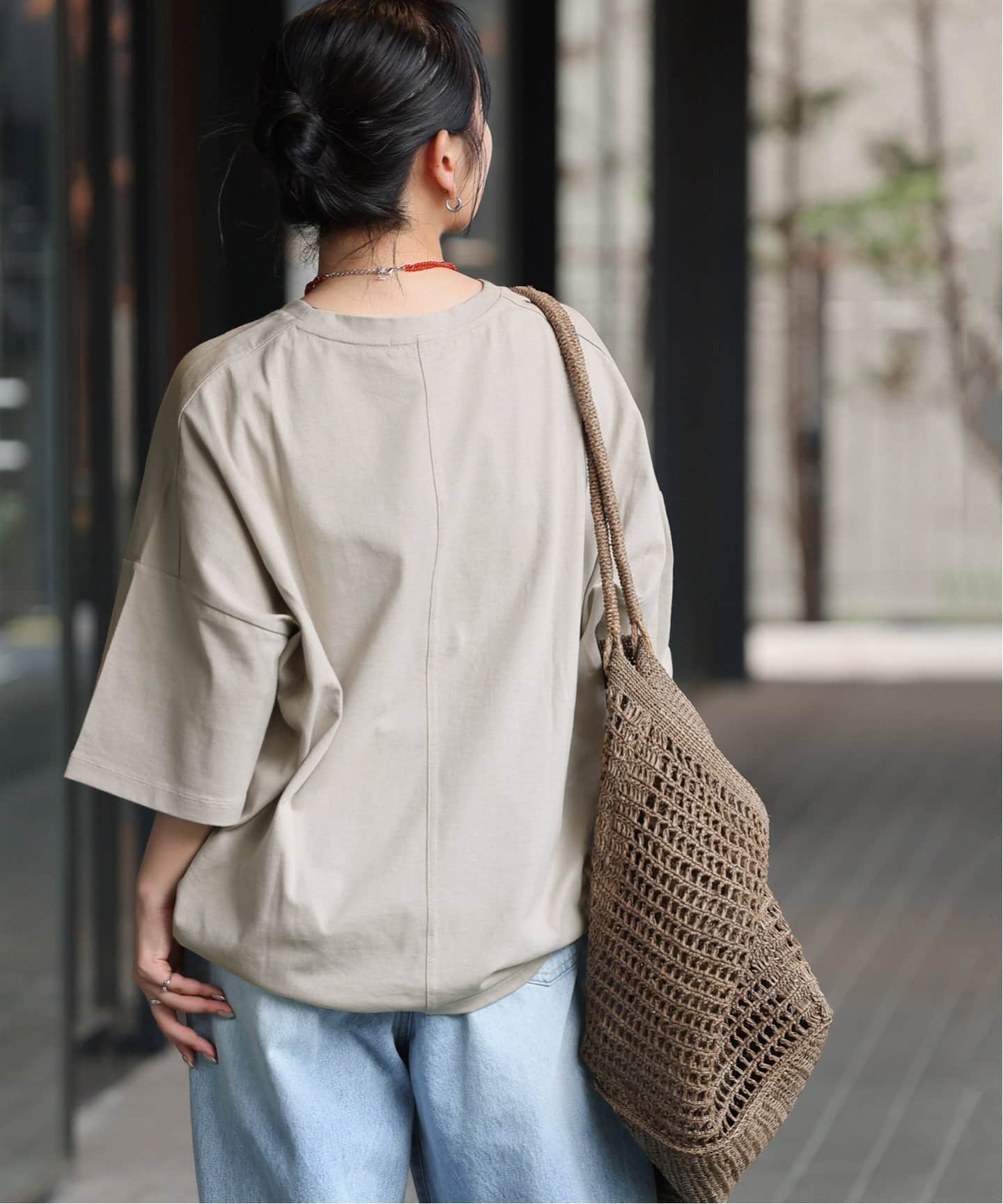 未使用 24SS JOURNAL STANDARD relume ジャーナルスタンダードレリューム バルーンチュニックプルオーバー 半袖 カットソー F グレー  レディース 古着 中古 JOURNAL STANDARD relume - 未使用 24SS JOURNAL STANDARD