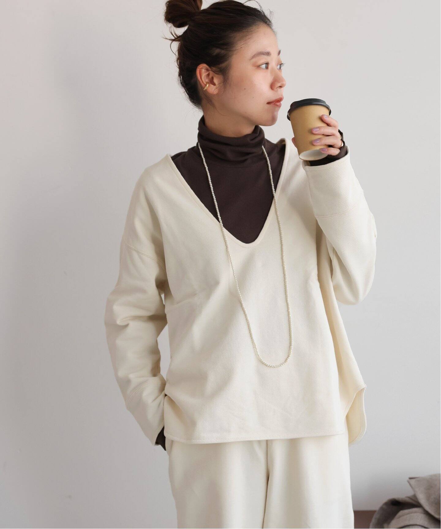 クリア裏毛ディープVプルオーバー（スウェット）｜JOURNAL STANDARD  