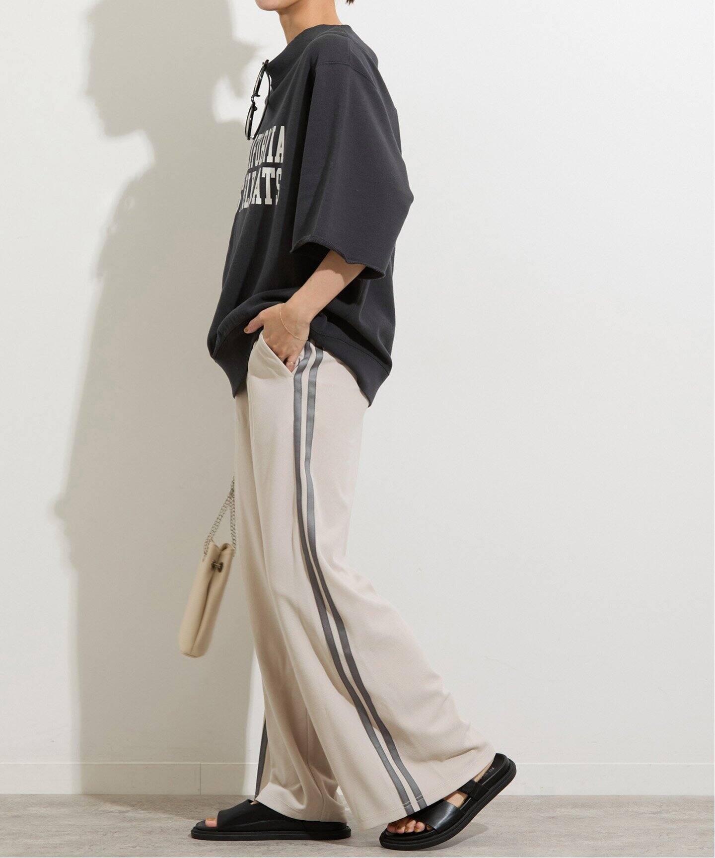 カットジャージサイドラインパンツ（ジャージ／トラックパンツ  