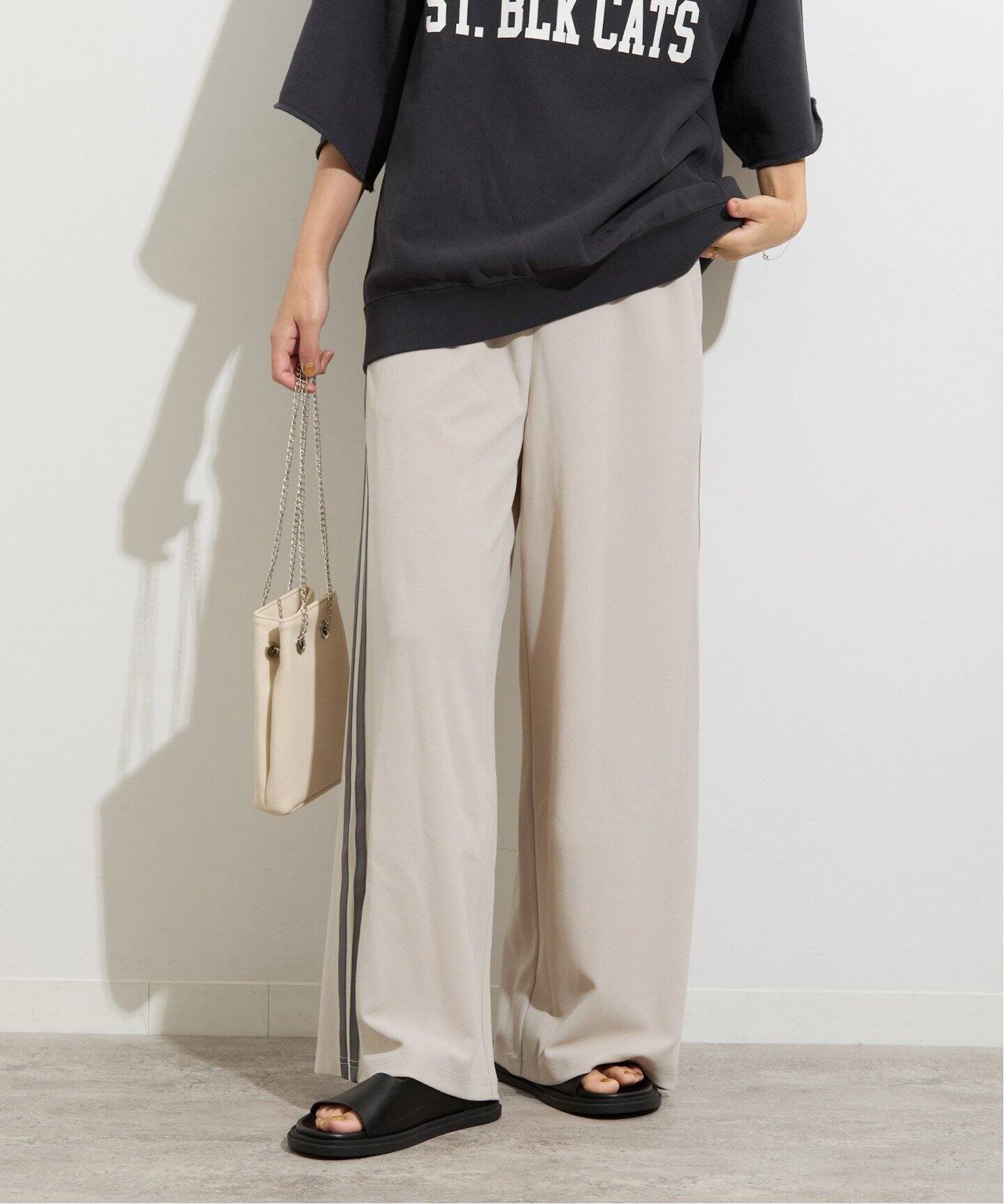 カットジャージサイドラインパンツ（ジャージ／トラックパンツ  