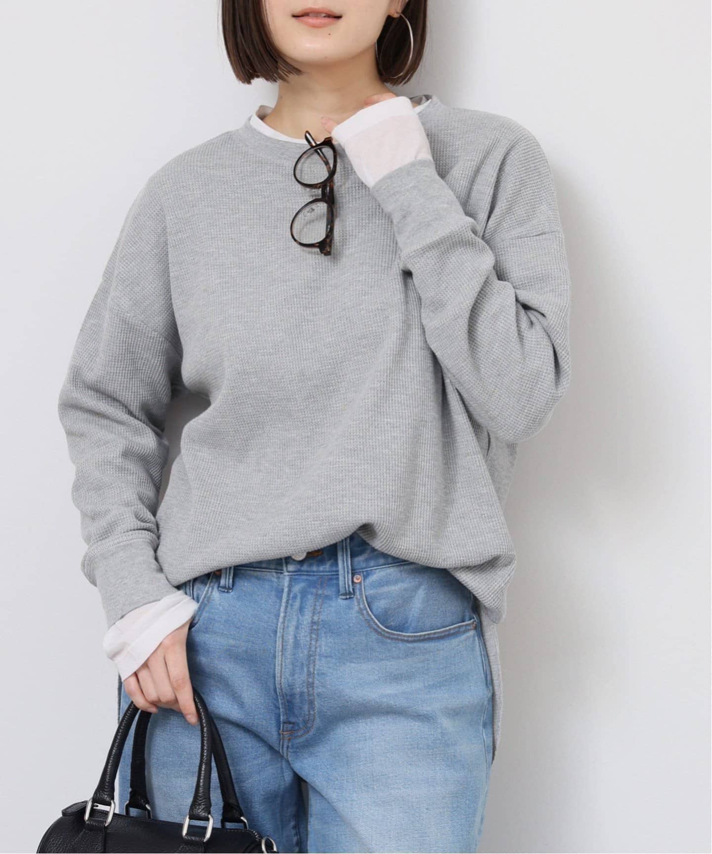 追加6》TCワッフルオーバーサイズロングスリーブTシャツ（T
