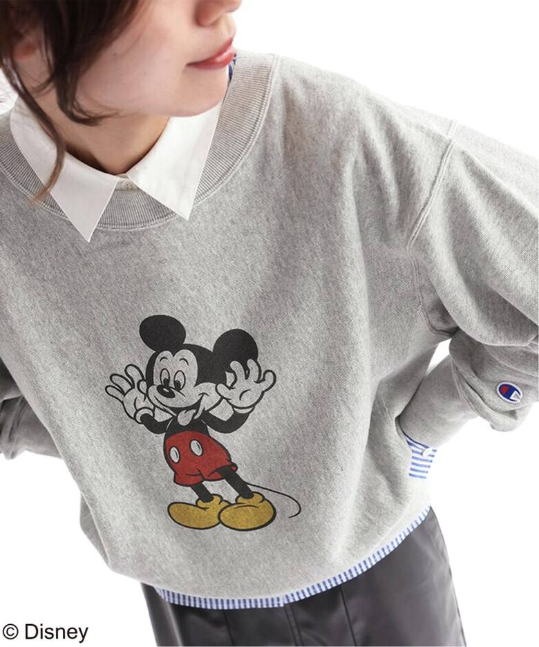 追加》【Champion】*RE REVERSE WEAVE ＜MICKEY MOUSE＞スウェット 