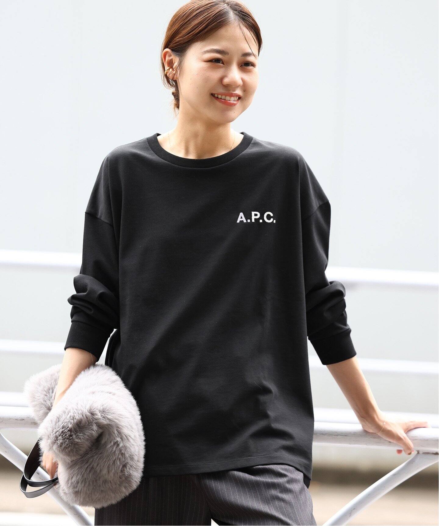 A.P.C./アー・ペー・セー】*RELUME L/S T-SHIRT（Tシャツ／カットソー 