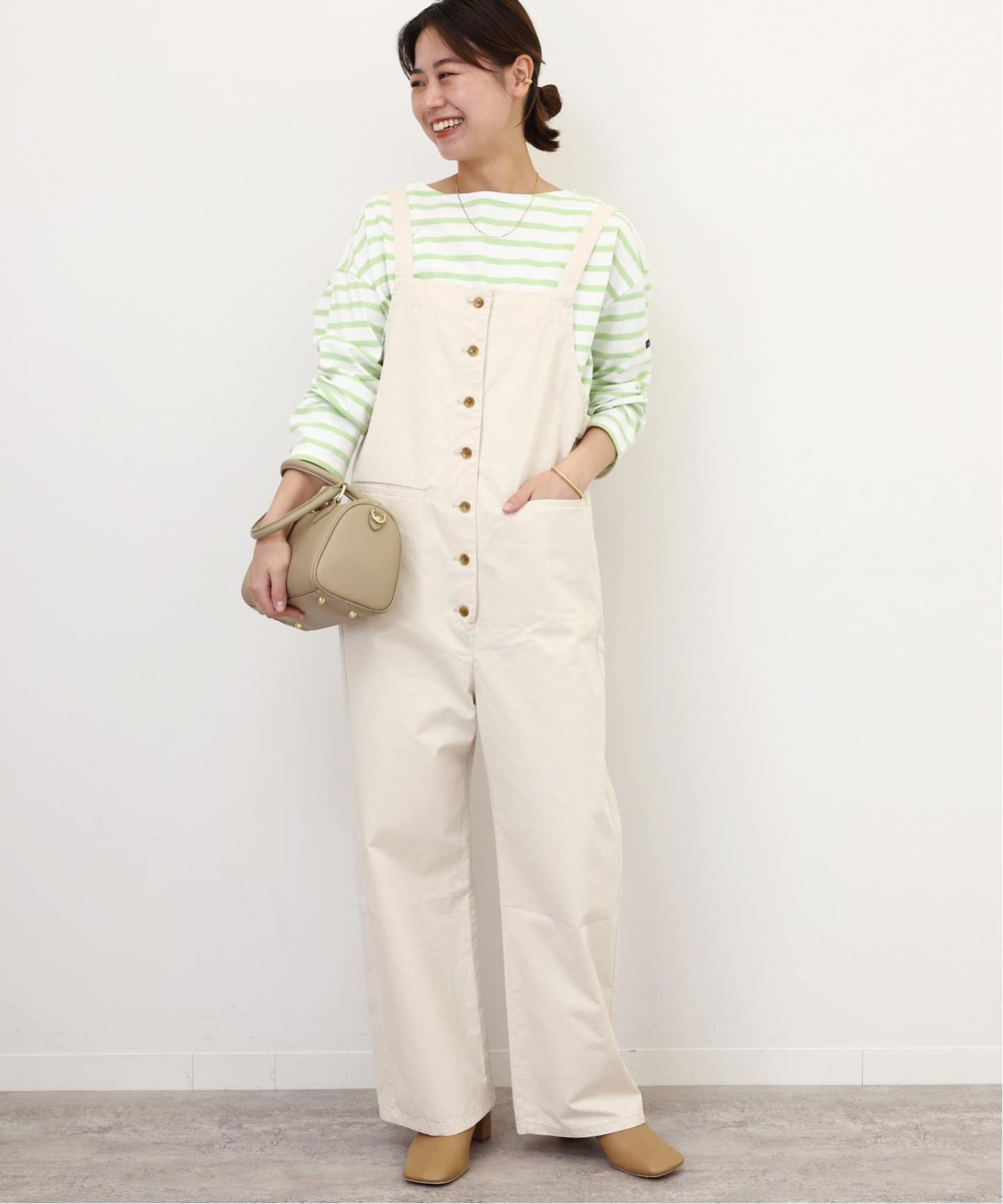 別注【Leminor/ルミノア】*RELUME Loose border Tee：カットソー
