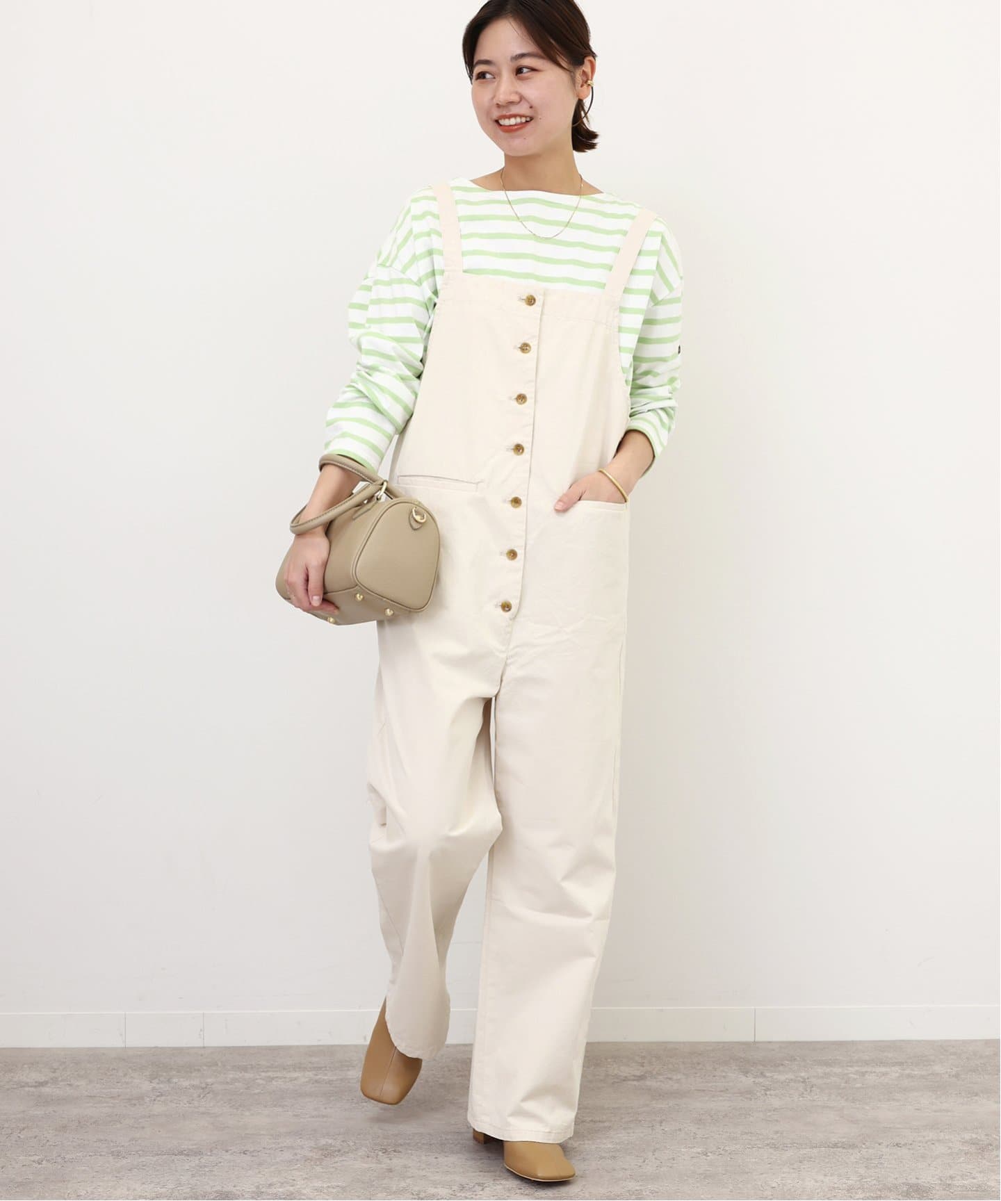 別注【Leminor/ルミノア】*RELUME Loose border Tee：カットソー