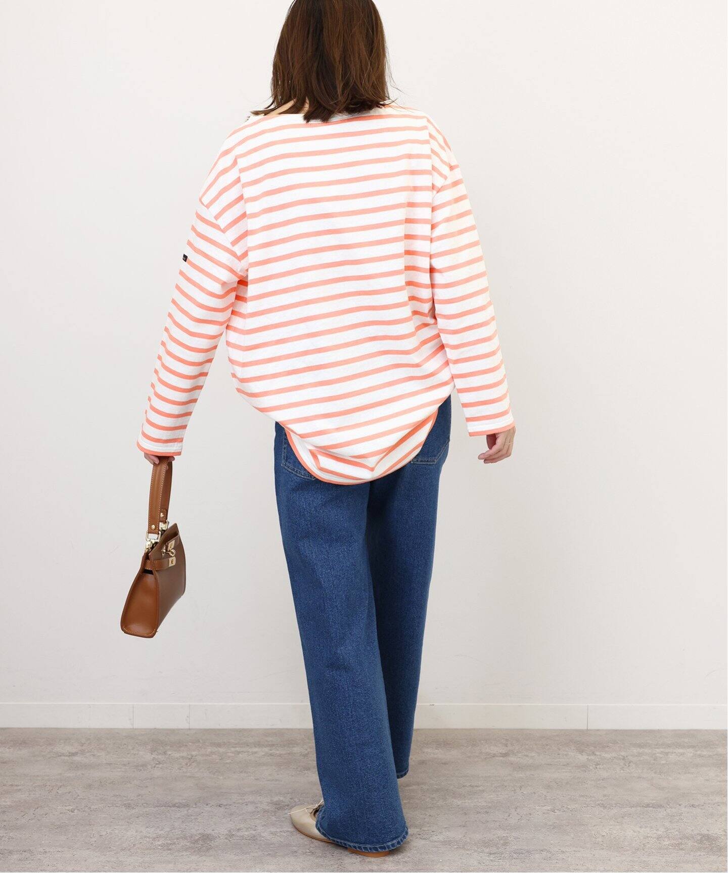 別注【Leminor/ルミノア】*RELUME Loose border Tee：カットソー