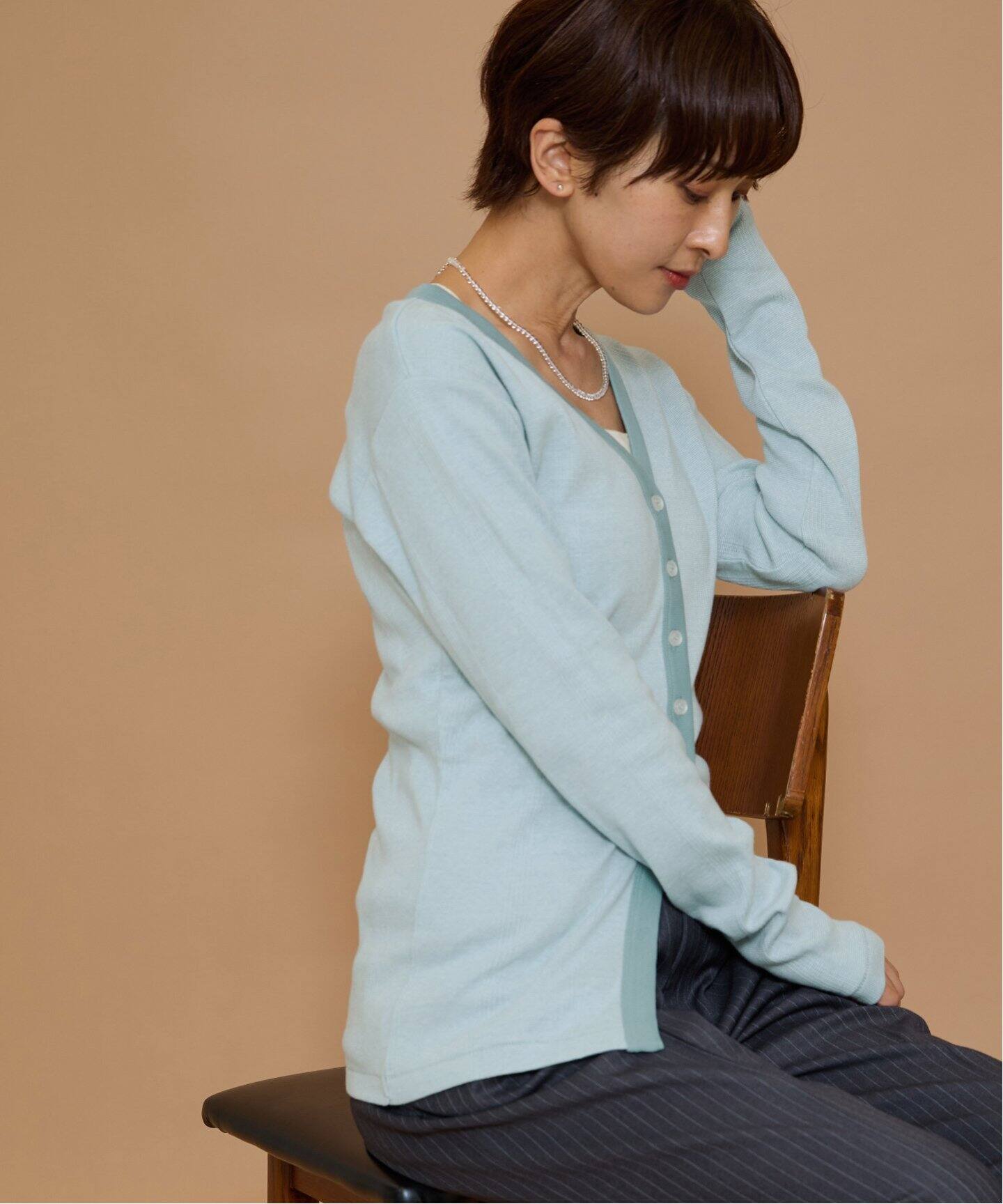 別注【MILLER/ミラー】*RELUME V/N C/D：カーディガン（カーディガン