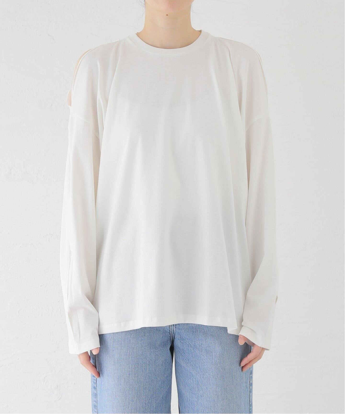 BASERANGE/ベースレンジ】 PIN LONG SLEEVE：カットソー（Tシャツ 
