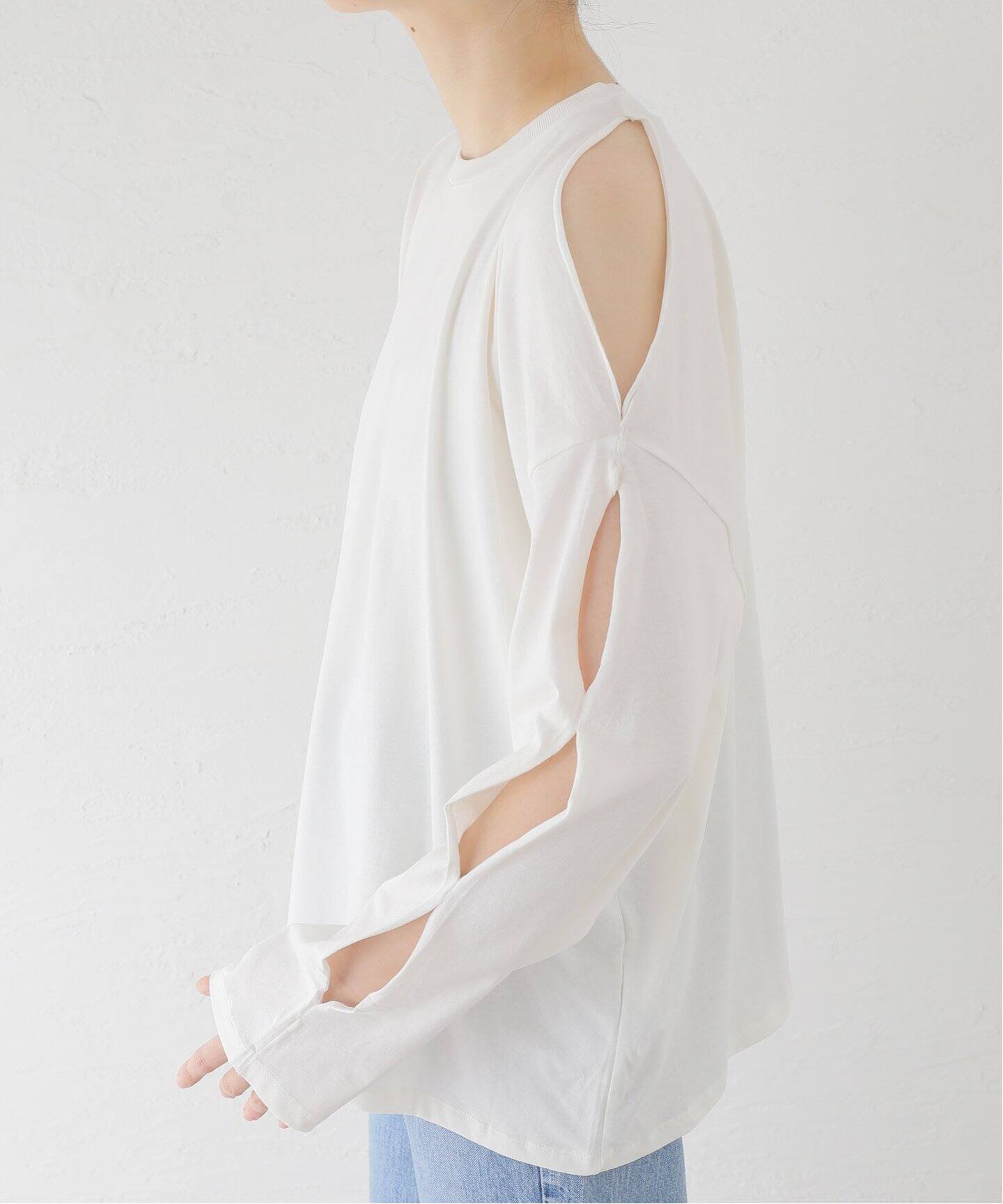 BASERANGE/ベースレンジ】 PIN LONG SLEEVE：カットソー（Tシャツ 