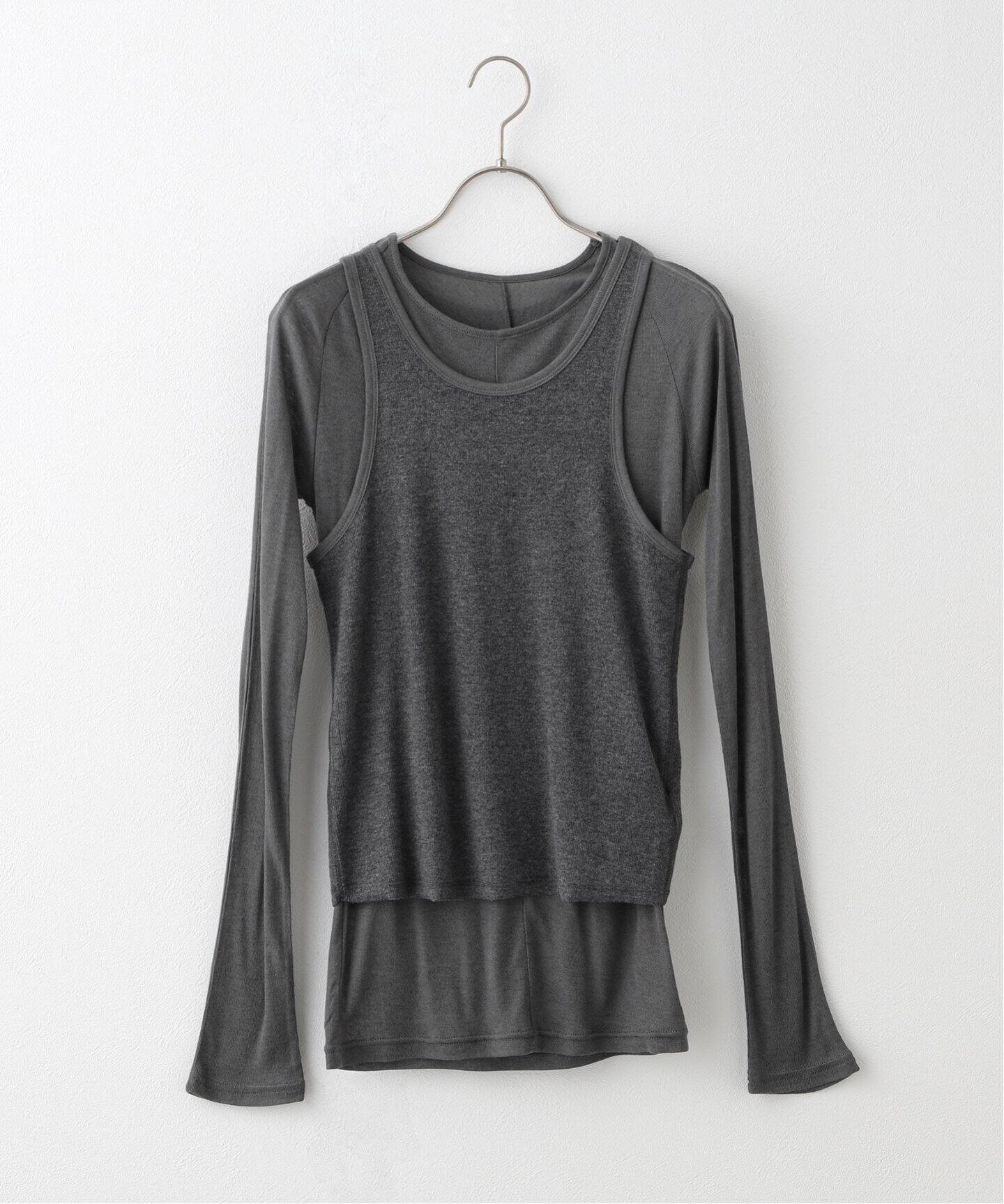 TODAYFUL / トゥデイフル】 Layered Sheer Long T-shirts:カットソー 