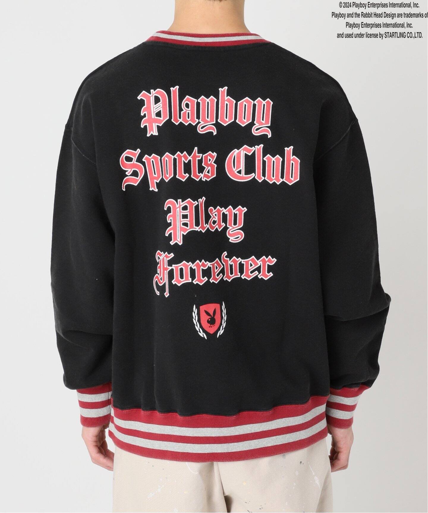 PLAYBOY / プレイボーイ】別注 P.B Sports Club プリントスウェット 