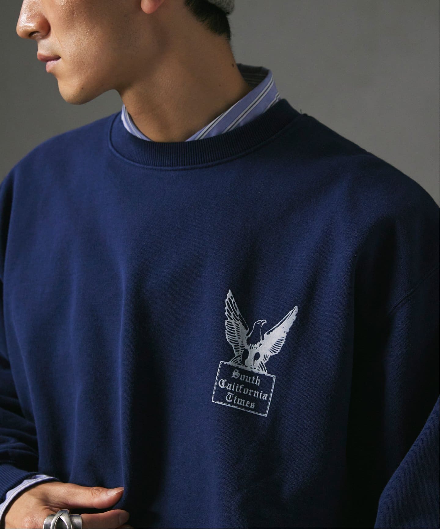 NATION BRANKS ”South California Times” プリントスウェット