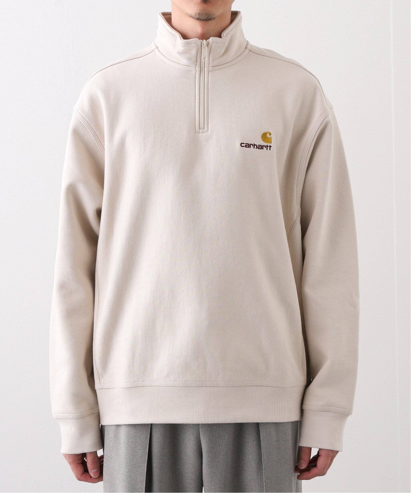 CARHARTT WIP ハーフジップアメリカンスクリプトスウェットシャツ 