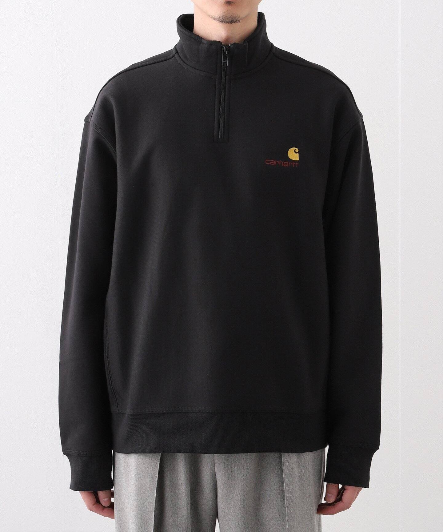 CARHARTT WIP ハーフジップアメリカンスクリプトスウェットシャツ 