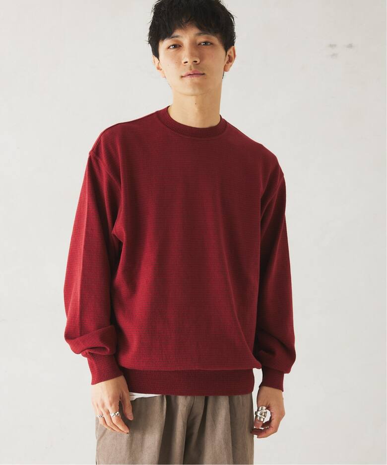米富繊維 / Yonetomi 別注 ボーダー WAVE COTTON KNIT PULLOVER 