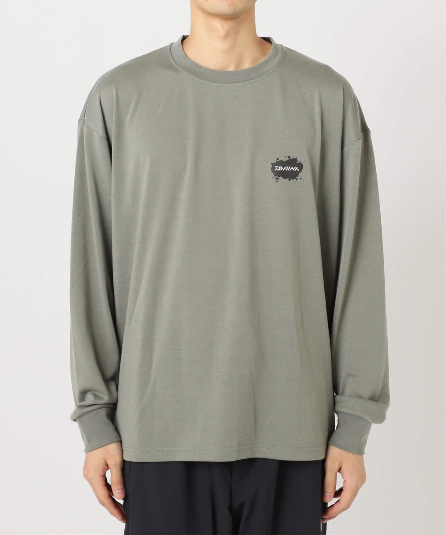 DAIWA 別注 ロゴデザイン ロングTシャツ グリーングレーM - メルカリ