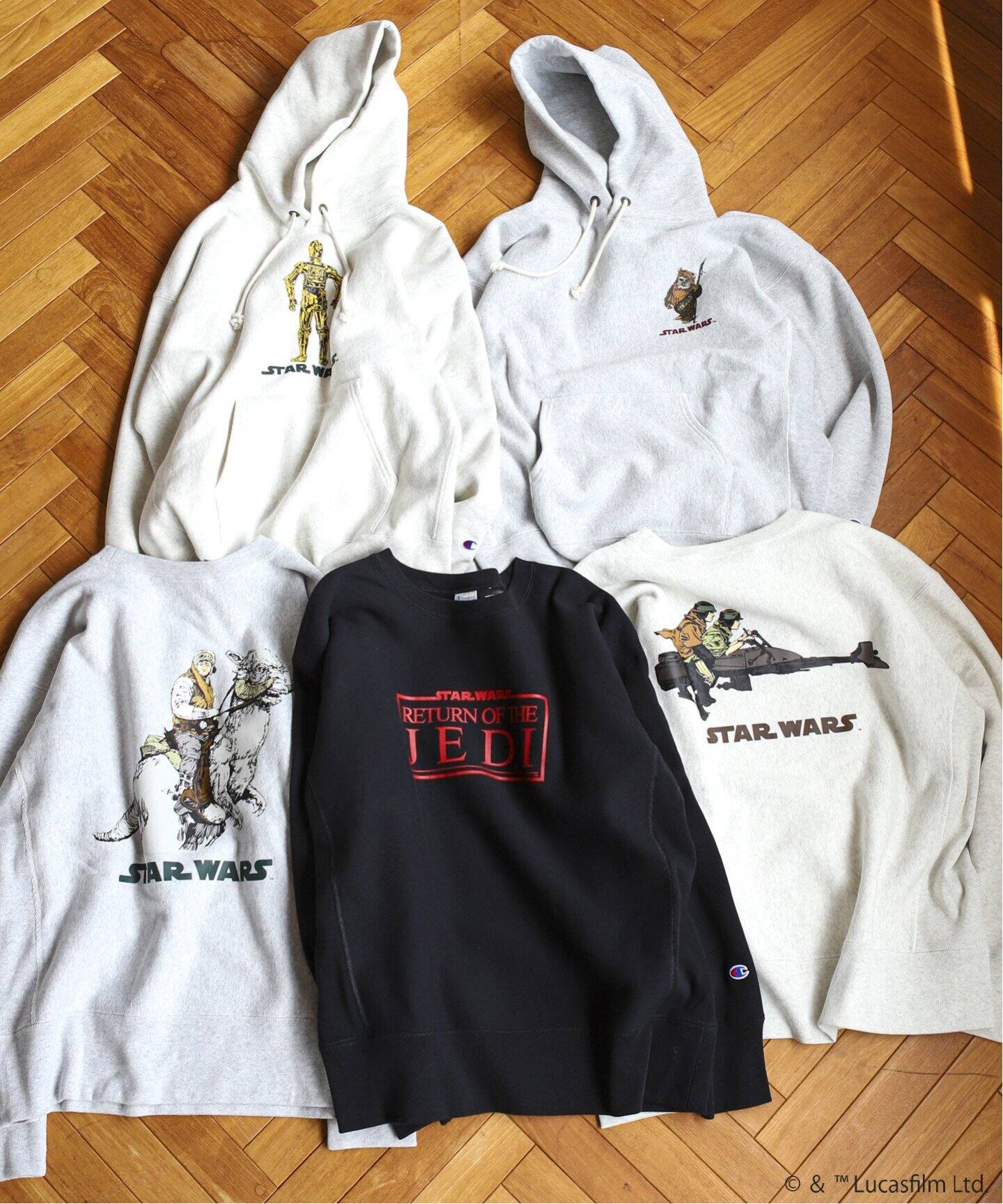 STAR WARS】CHAMPION 別注リバースウィーブ スウェットパーカー  