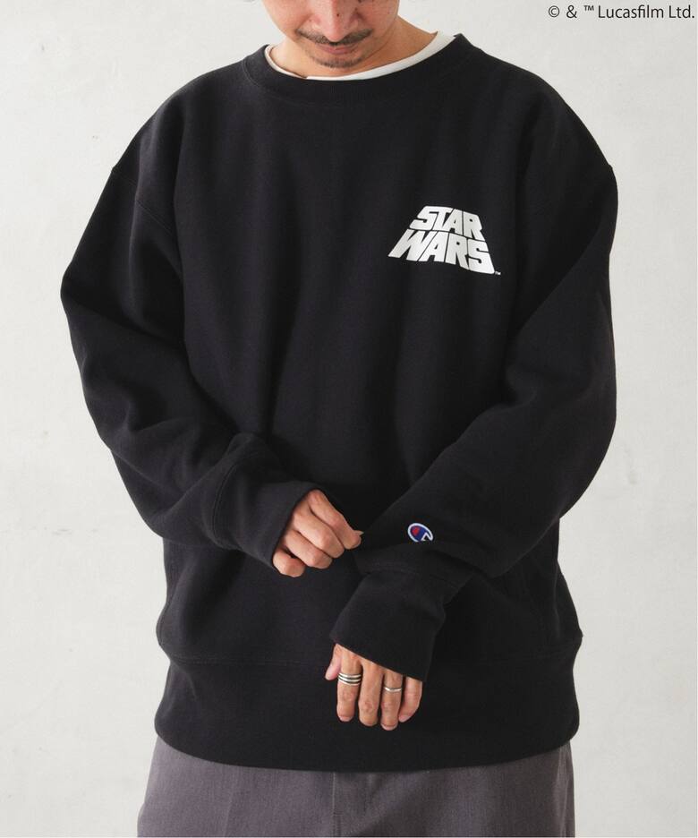 STAR WARS】CHAMPION 別注リバースウィーブ クルーネックスウェット 
