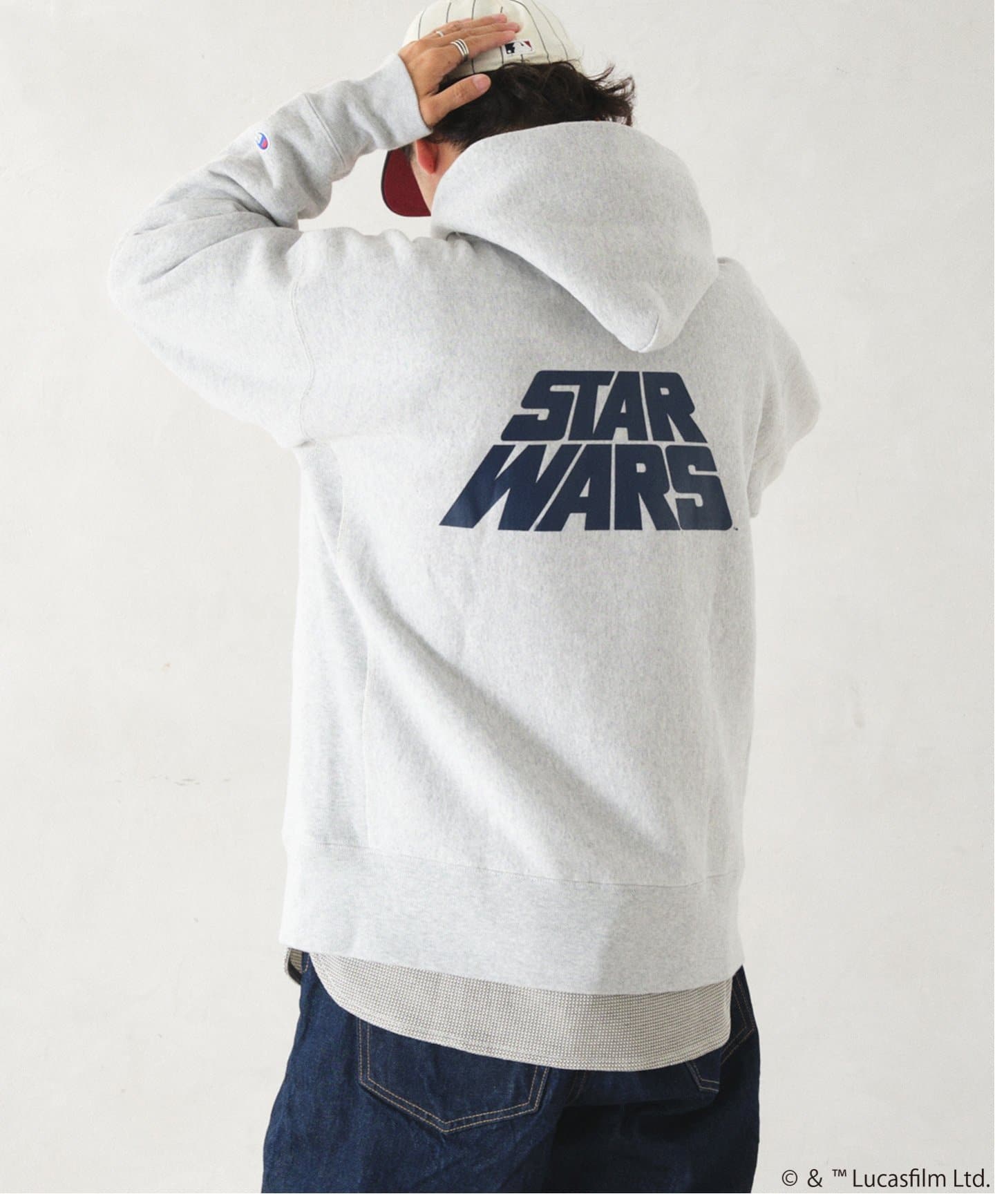 STAR WARS】CHAMPION 別注リバースウィーブ スウェットパーカー