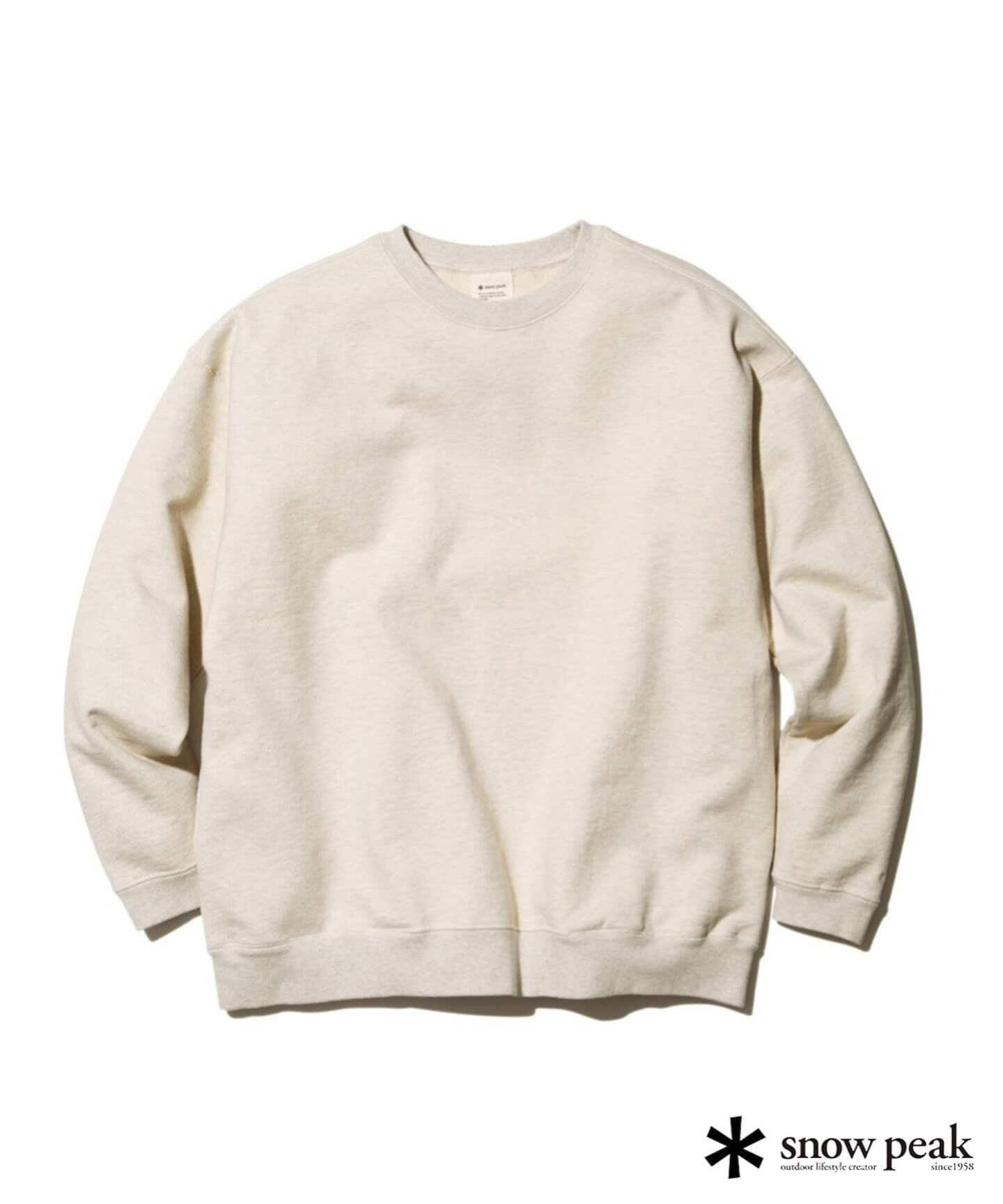 SNOWPEAK / スノーピーク Recycled Cotton クルーネックスウェット 