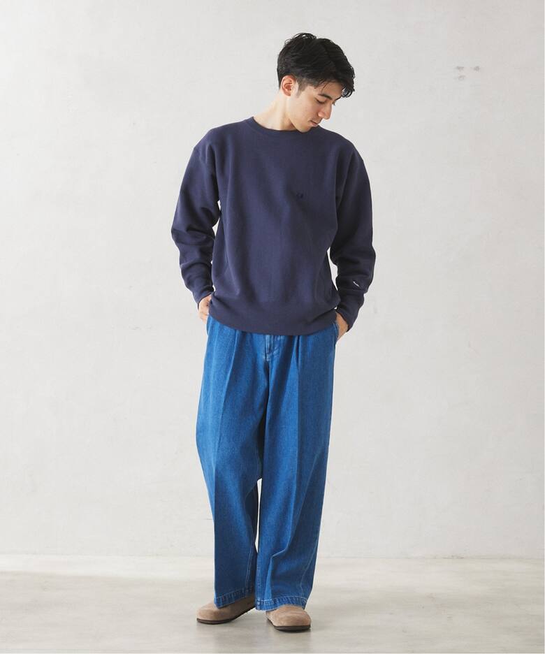 CHAMPION / チャンピオン 別注 R/W エルボーパッチスウェット  