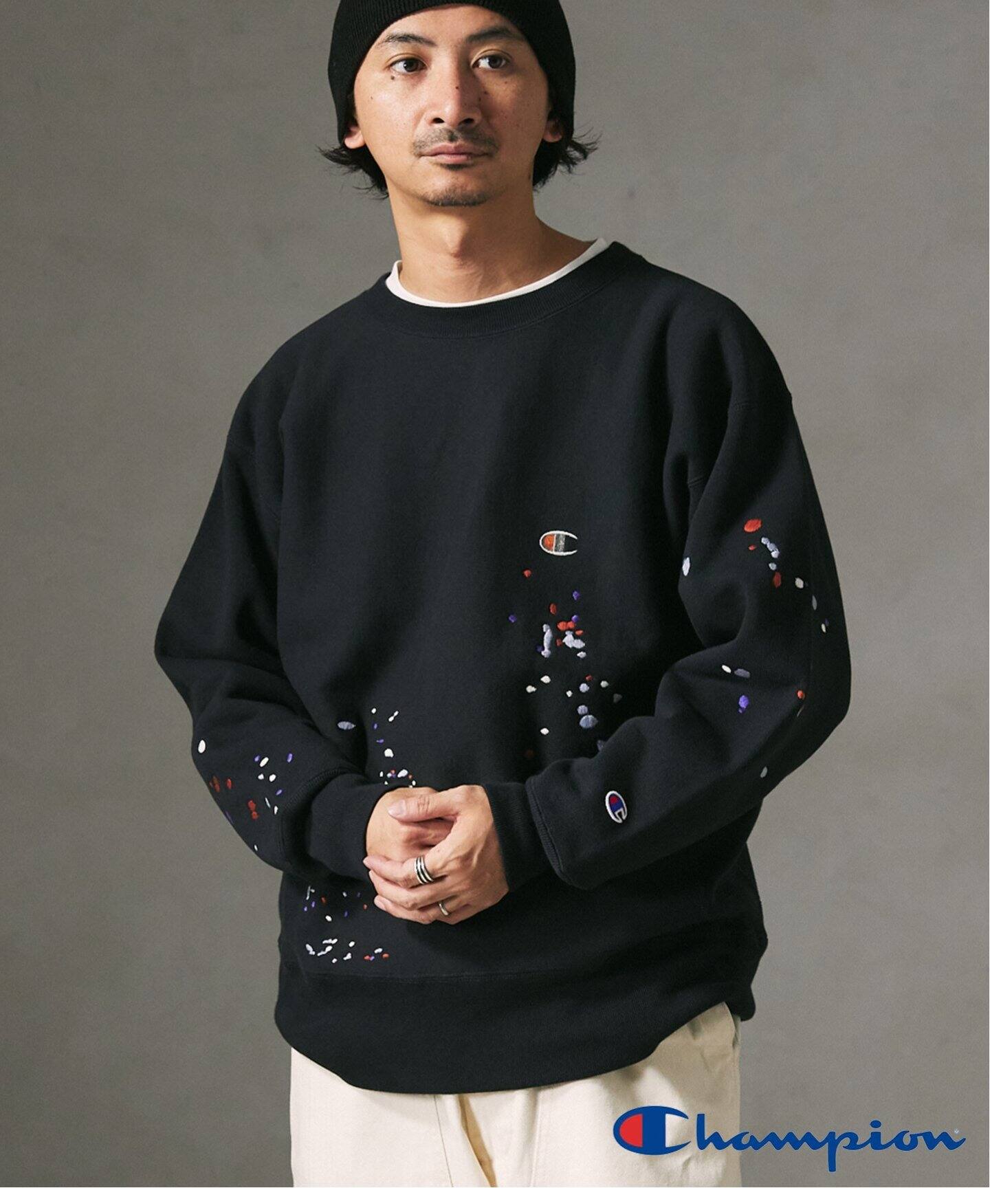 CHAMPION / チャンピオン 別注 R/W 刺繍スプラッシュ スウェット  