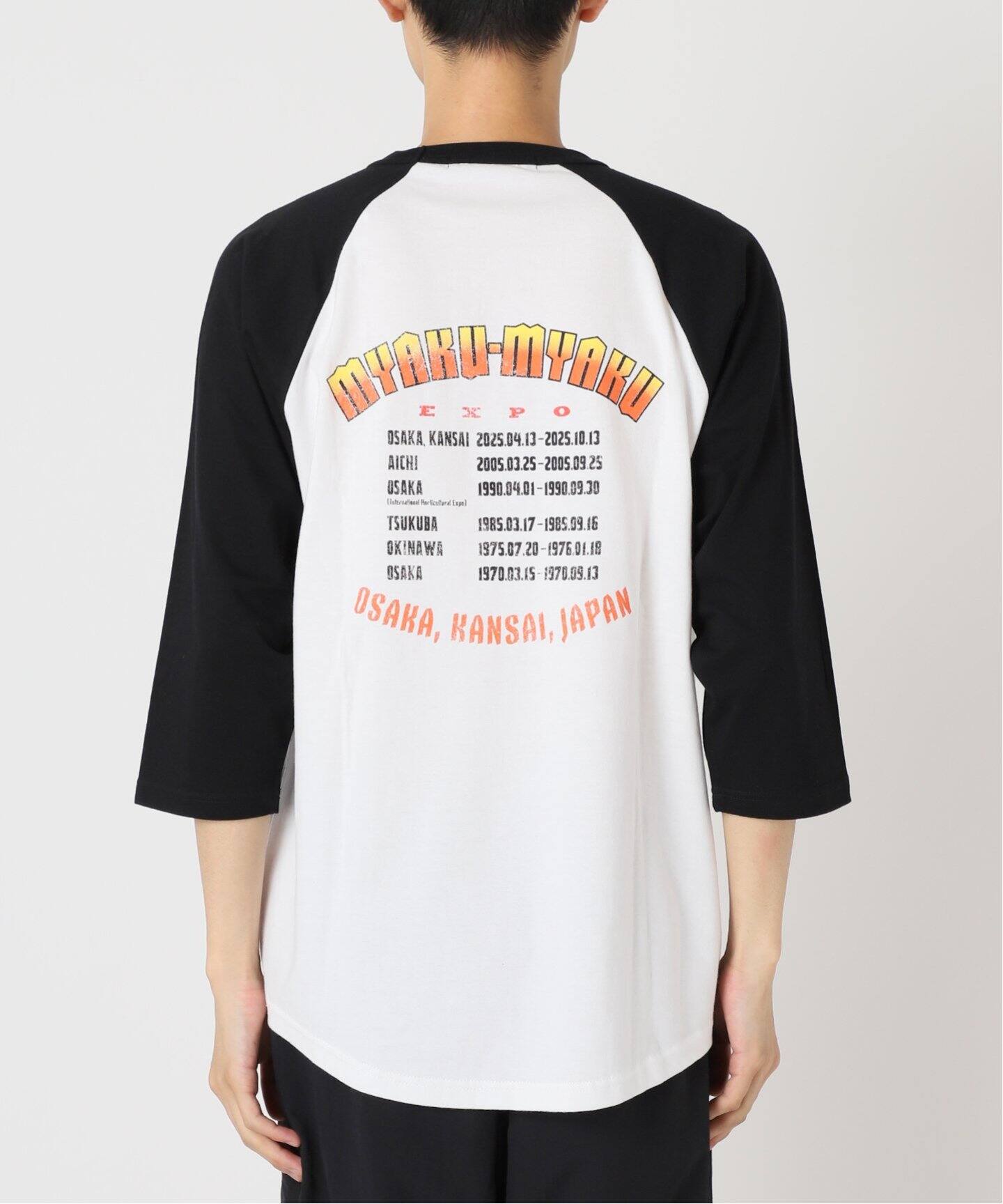 ミャクミャク 別注 MOTOR CYCLE ラグランスリーブ 7分Tシャツ（Tシャツ  