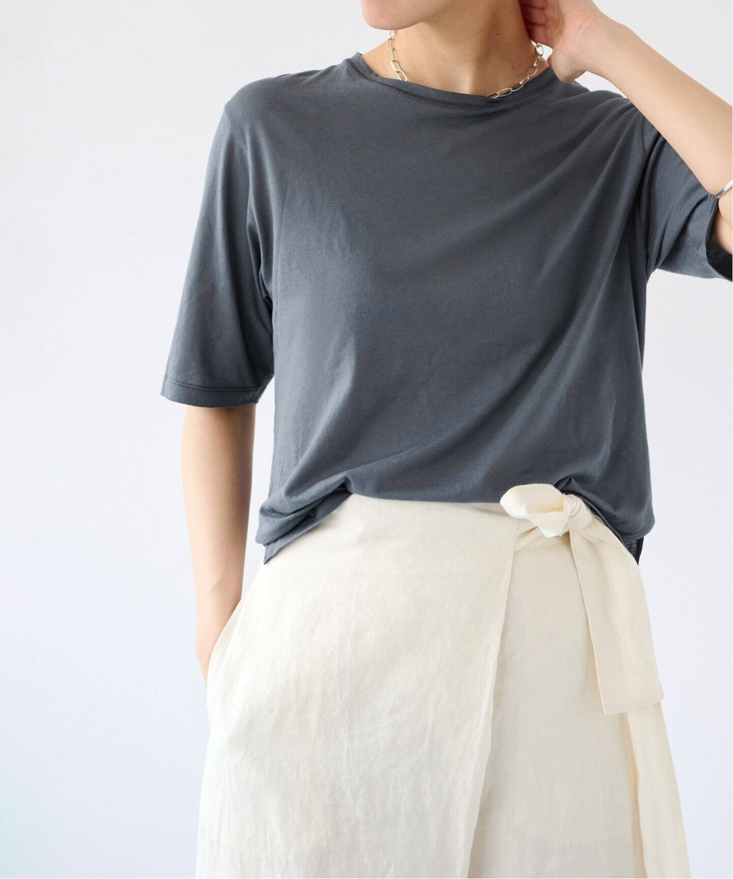 【IENA × EMILY WEEK】ハーフスリーブシアーシャツ　新品未使用 専用です！新品未使用IENA × EMILY WEEKハーフスリーブシアーシャツ