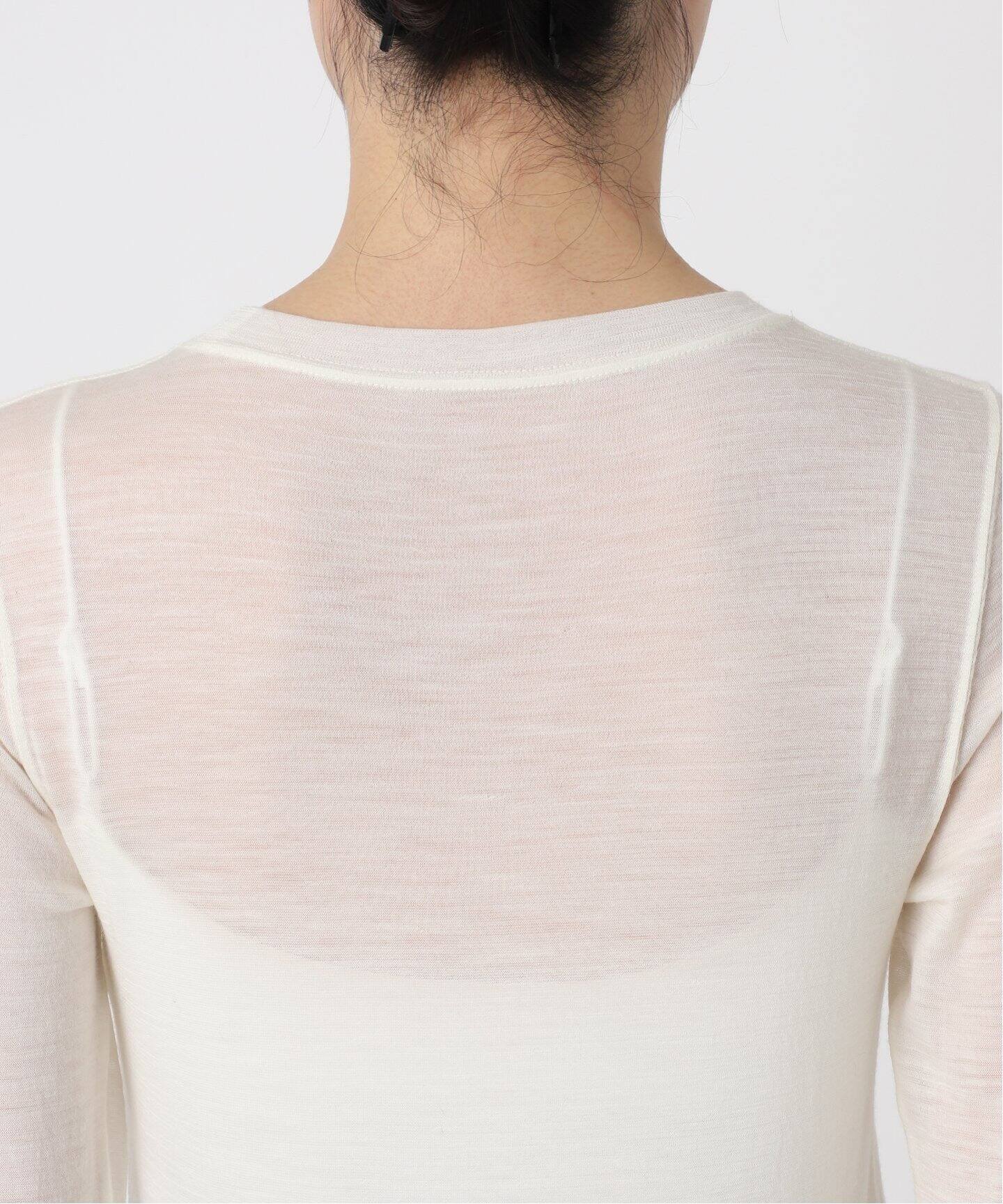 スーパーウール クルーネックシアープルオーバー（Tシャツ／カットソー