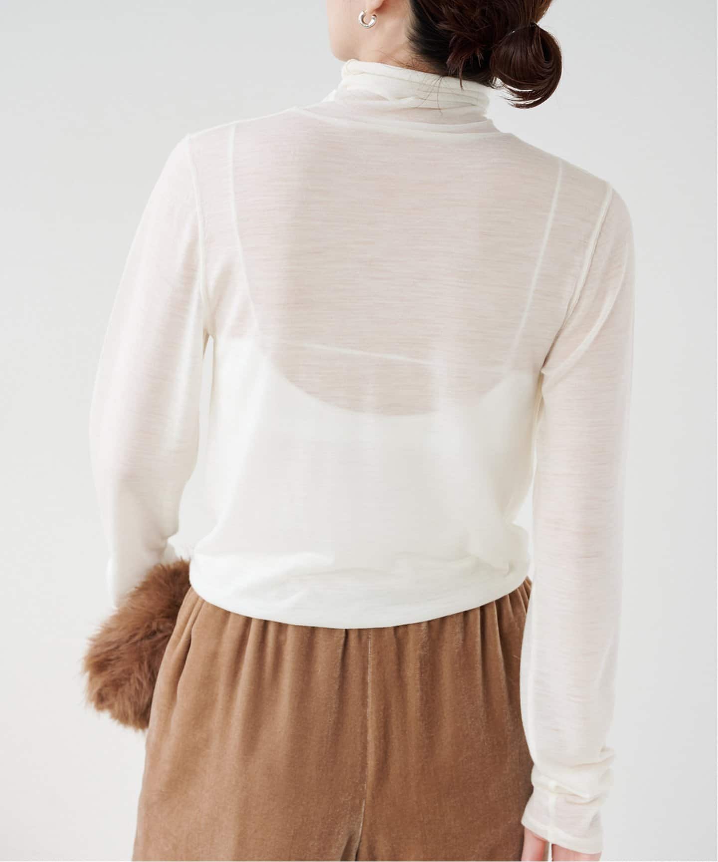 EMILY WEEK IENA SUPER 120WOOL タートルプルオーバー SUPER 120WOOL タートルプルオーバー EMILY WEEK*IENA