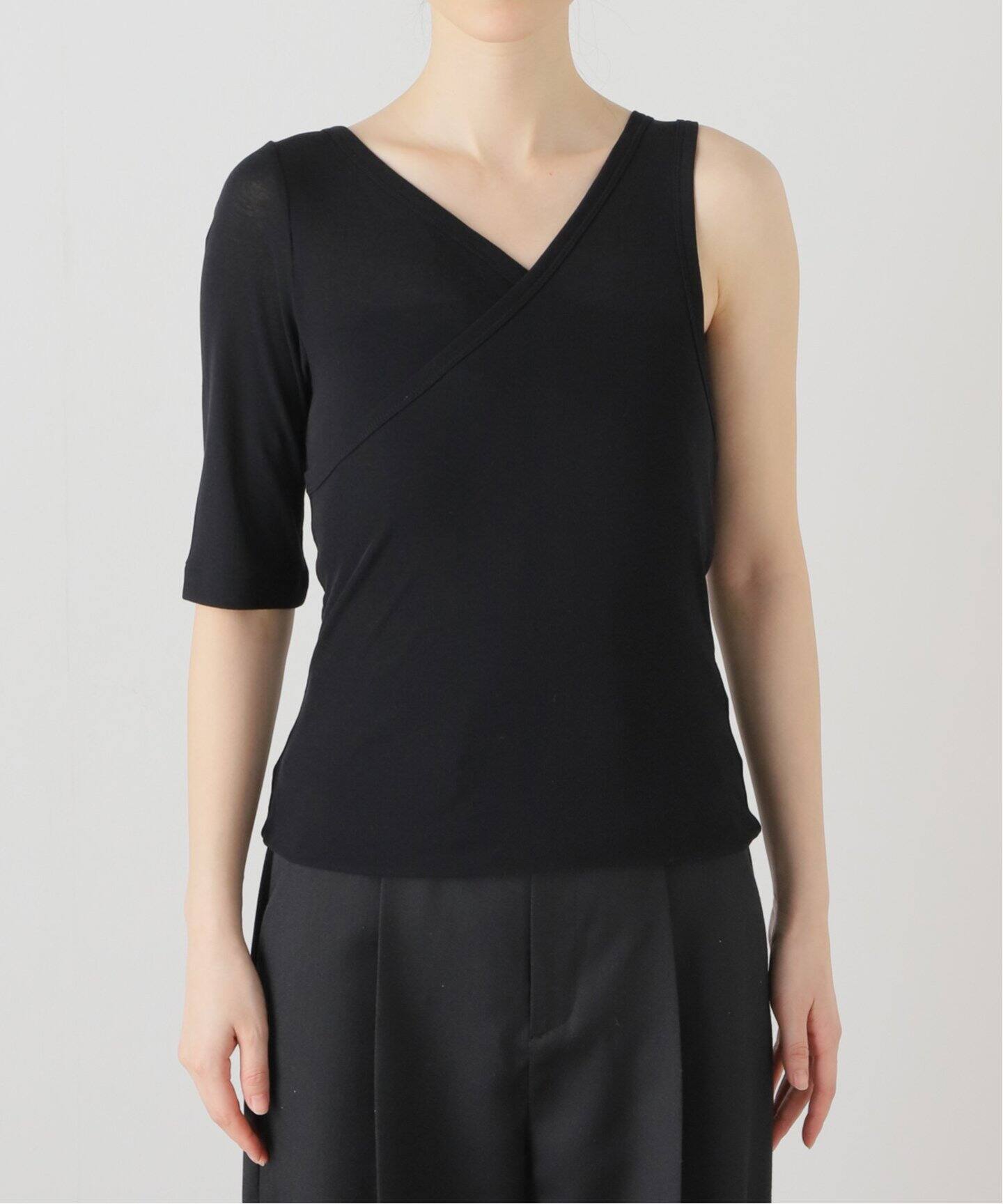 babaco/ババコ】Twisted Cotton Layered Top（Tシャツ／カットソー 