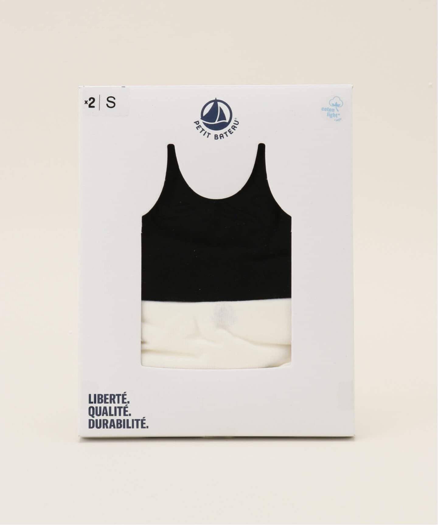 PETIT BATEAU/プチバトー】ライトキャミソール2枚セット（キャミソール