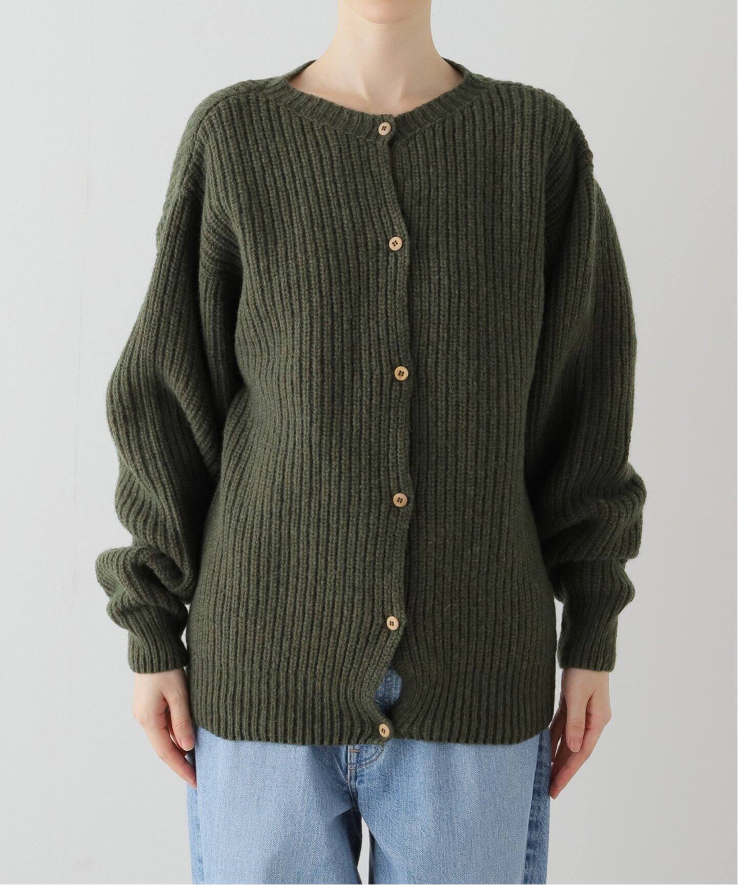 BASERANGE/ベースレンジ】MEA CARDIGAN / KMEC-RW-WI24（カーディガン 