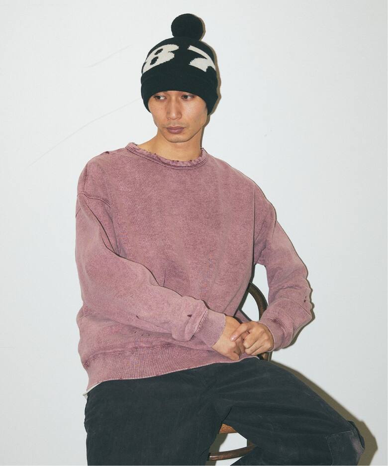 J.S.Homestead / パシフィックウラケ ダメージクルーネック 