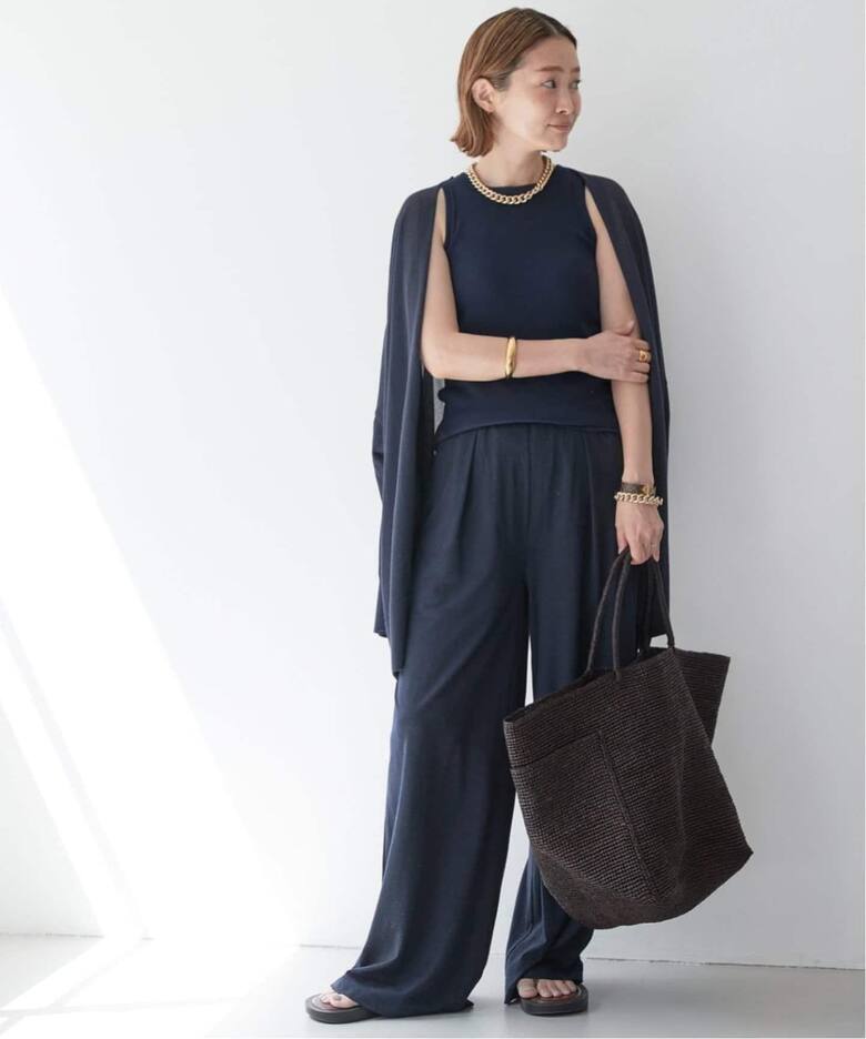 24年 Deuxieme Classe GLASSY RIB パンツ 定価4.2 追加 Looseyリブ  