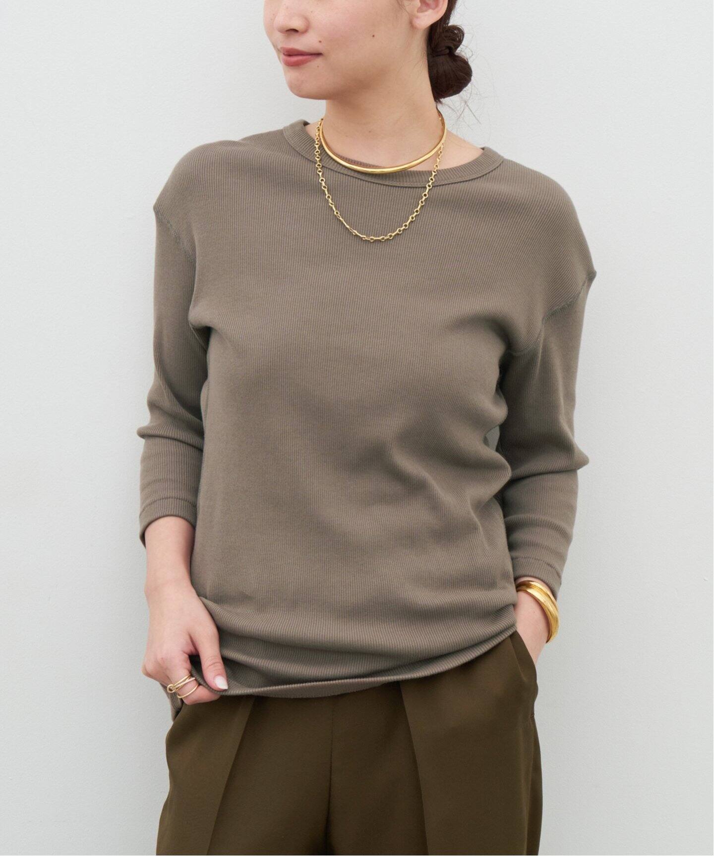 dignity Tシャツカーキ - 五分丈・七分丈 