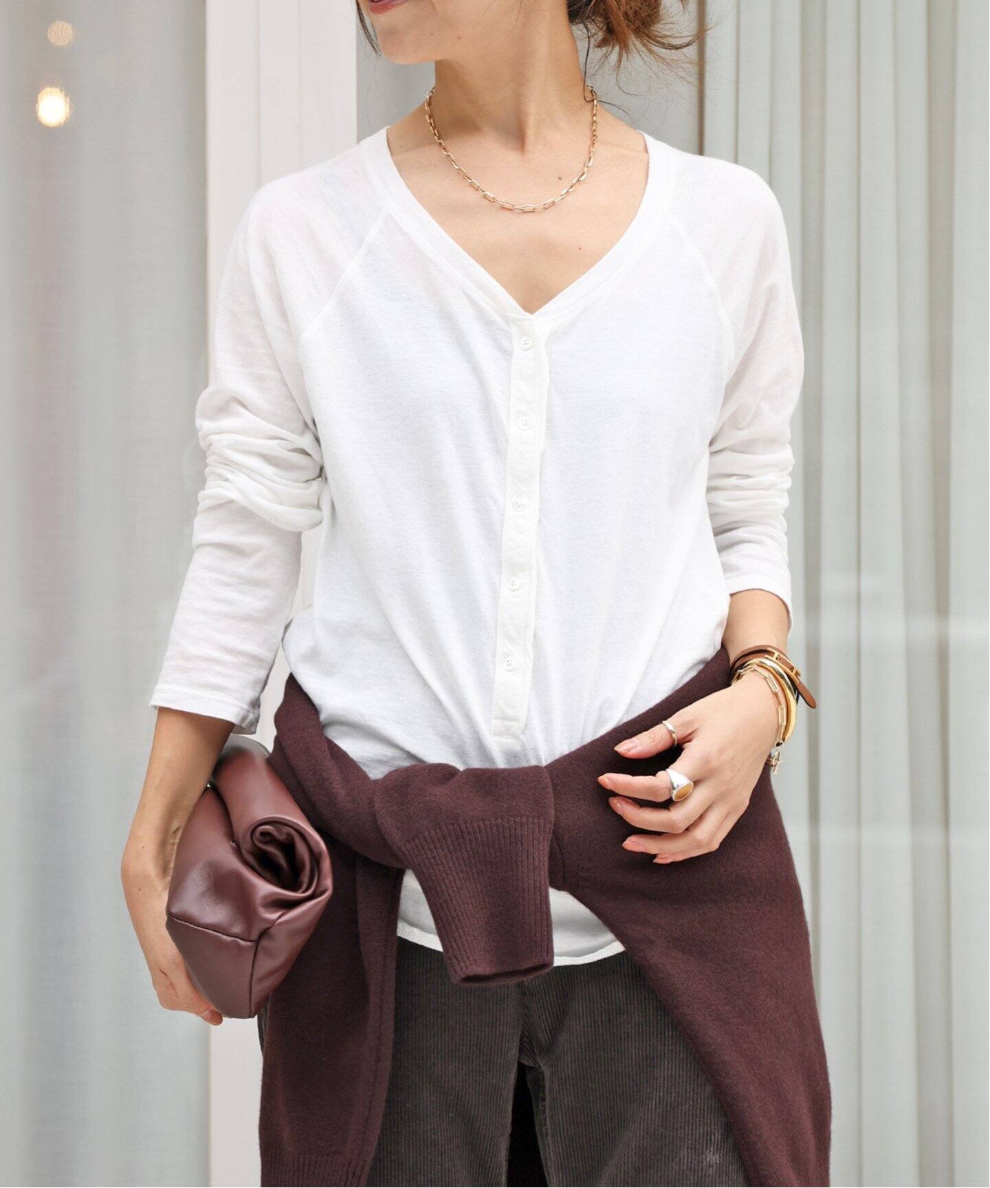 Henley Tシャツ（Tシャツ／カットソー）｜Deuxieme Classe 